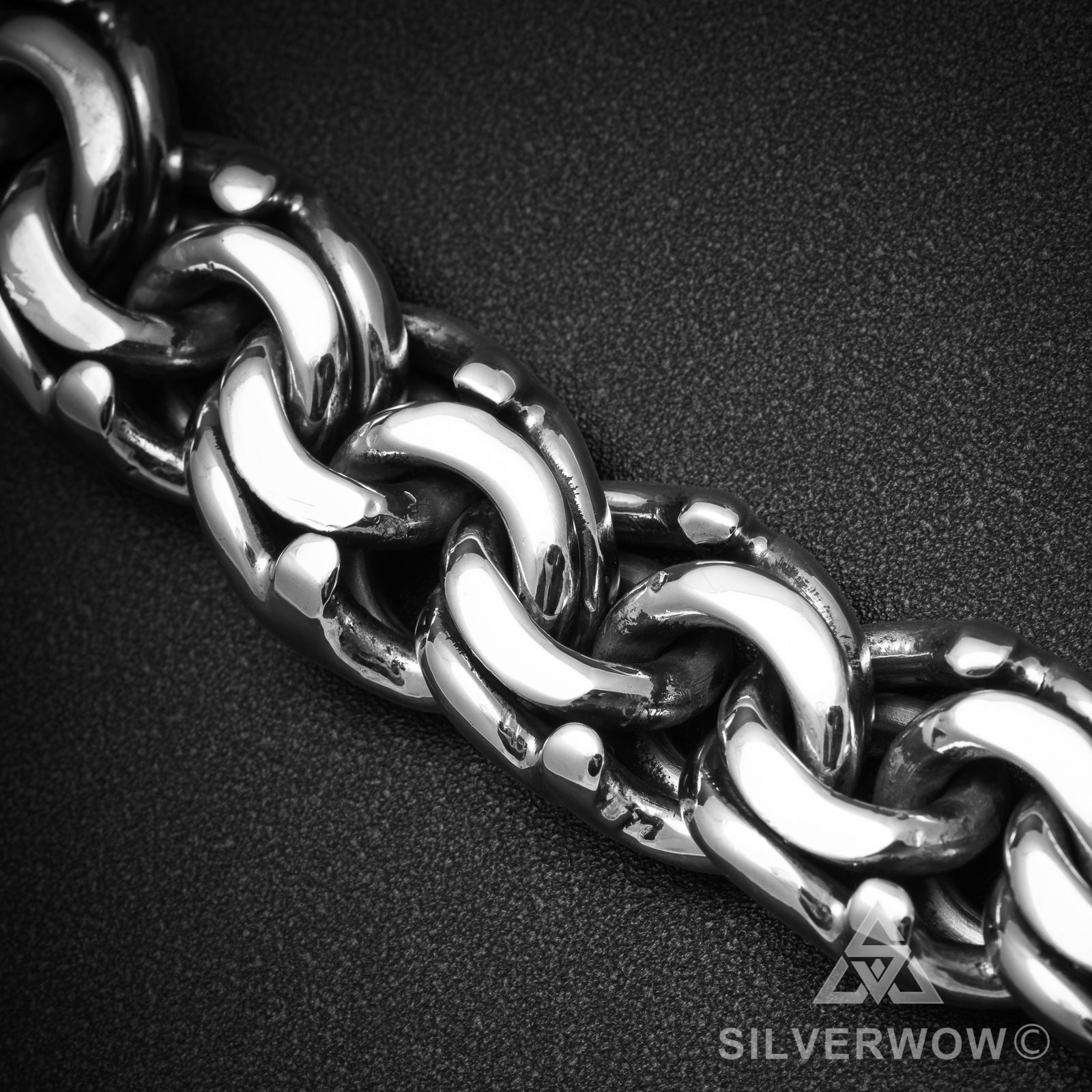 Mexican Garibaldi Link Mens Bracelet - SilverWow™