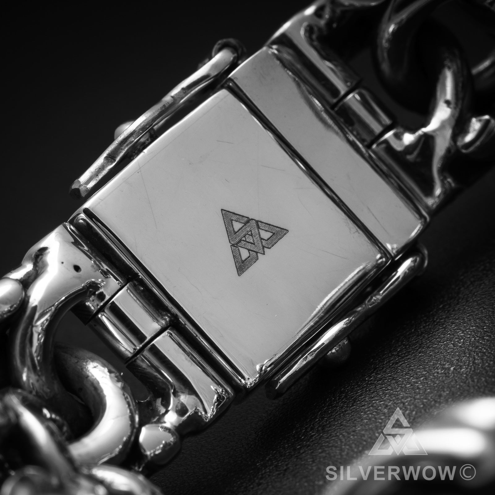 Mexican Garibaldi Link Mens Bracelet - SilverWow™