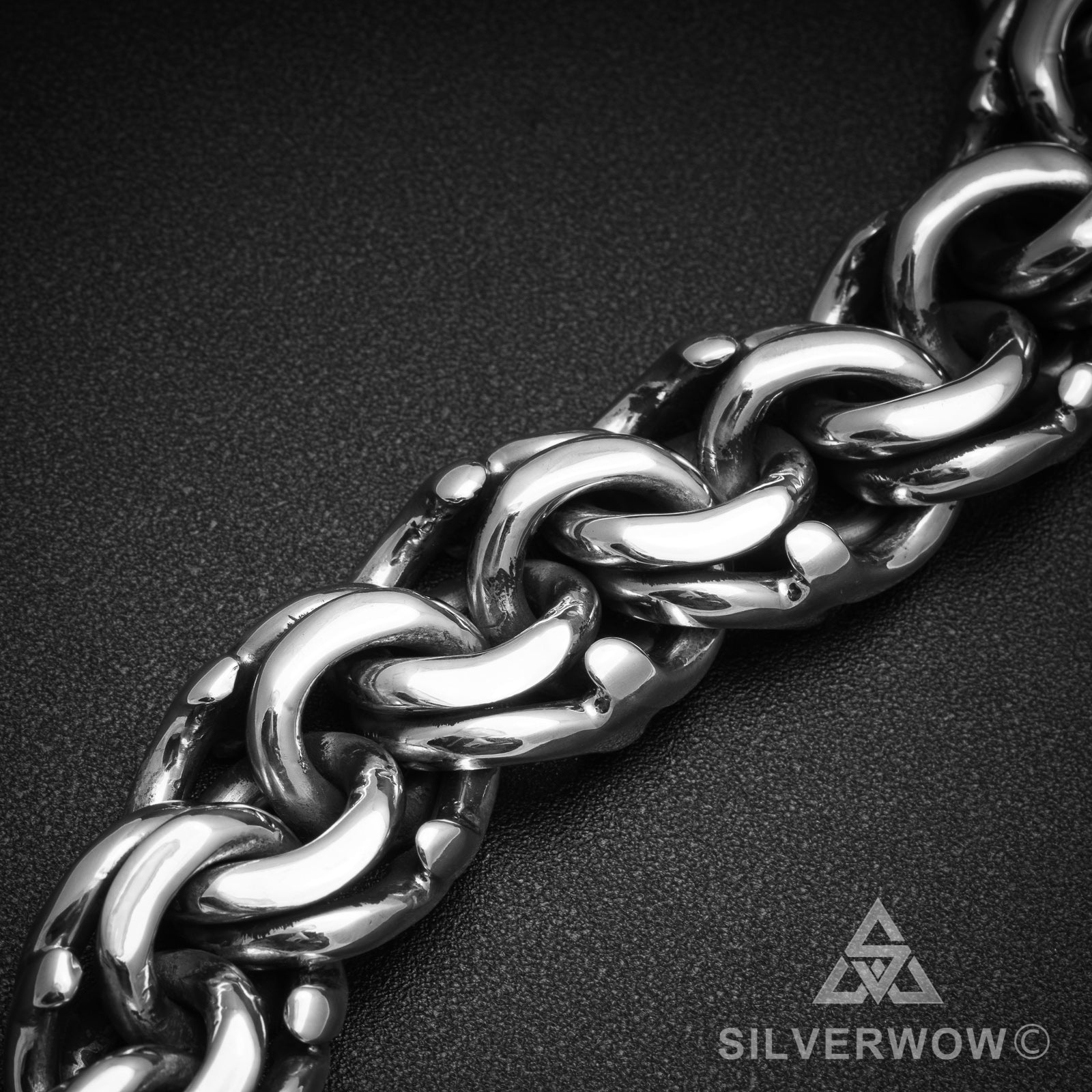 Mexican Garibaldi Link Mens Bracelet - SilverWow™