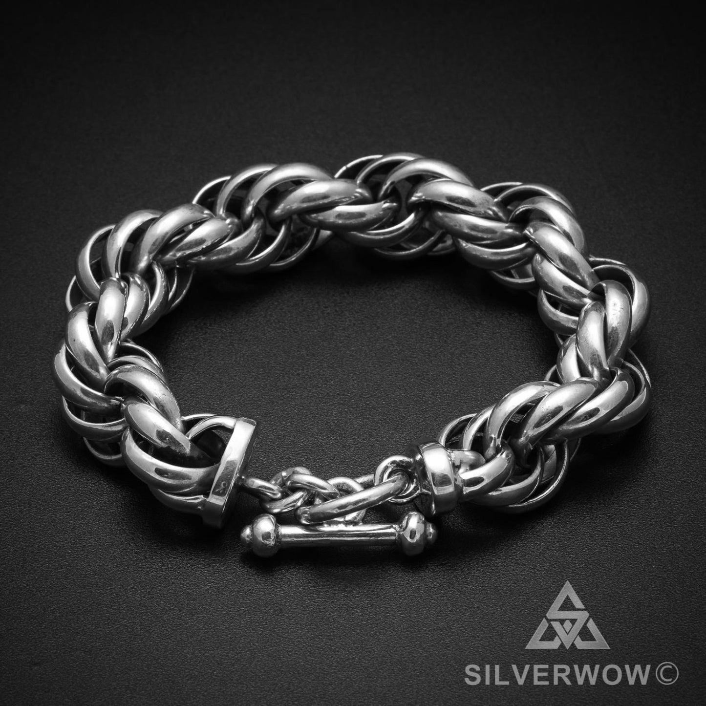 Very Big 15mm Rope Bracelet - SilverWow™