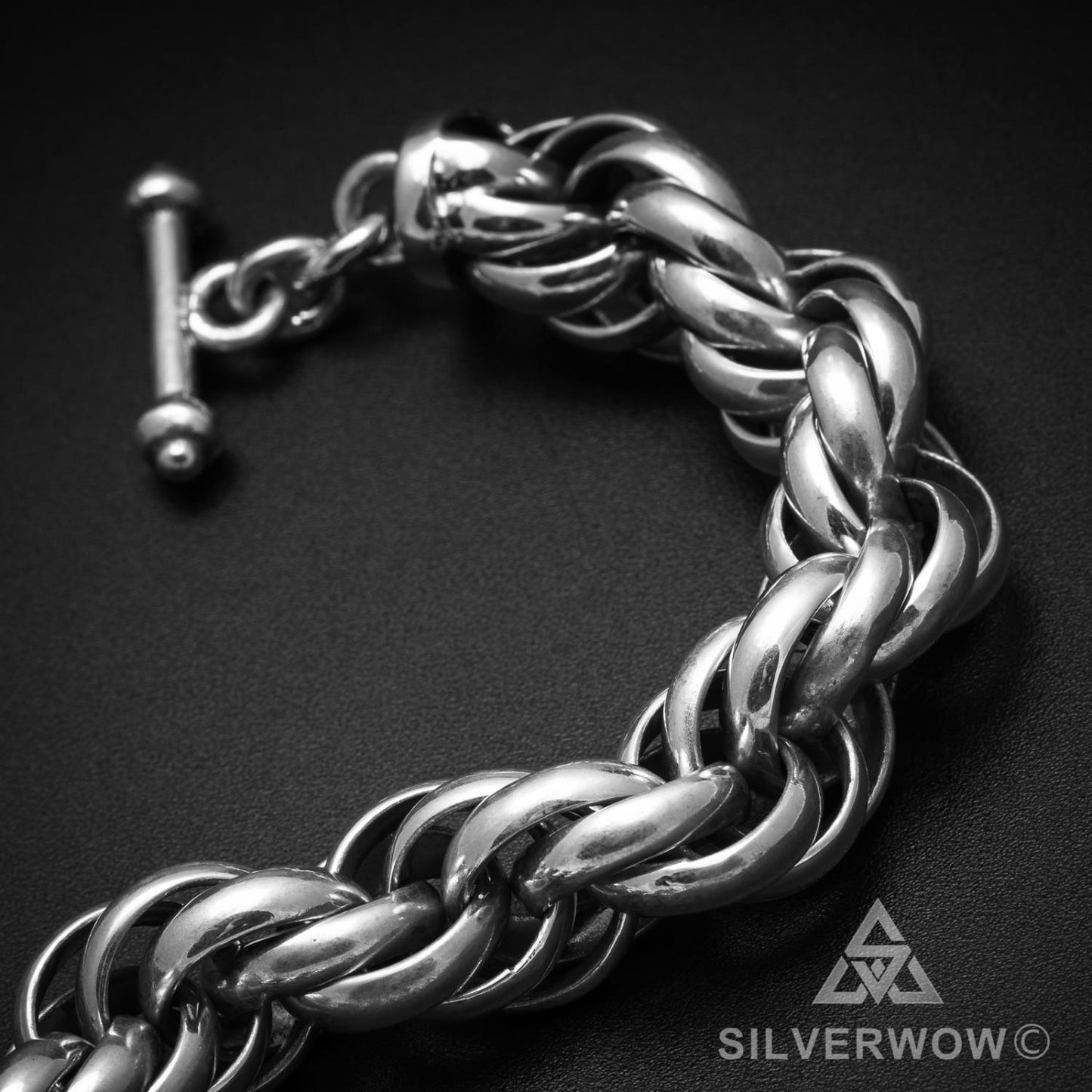 Very Big 15mm Rope Bracelet - SilverWow™