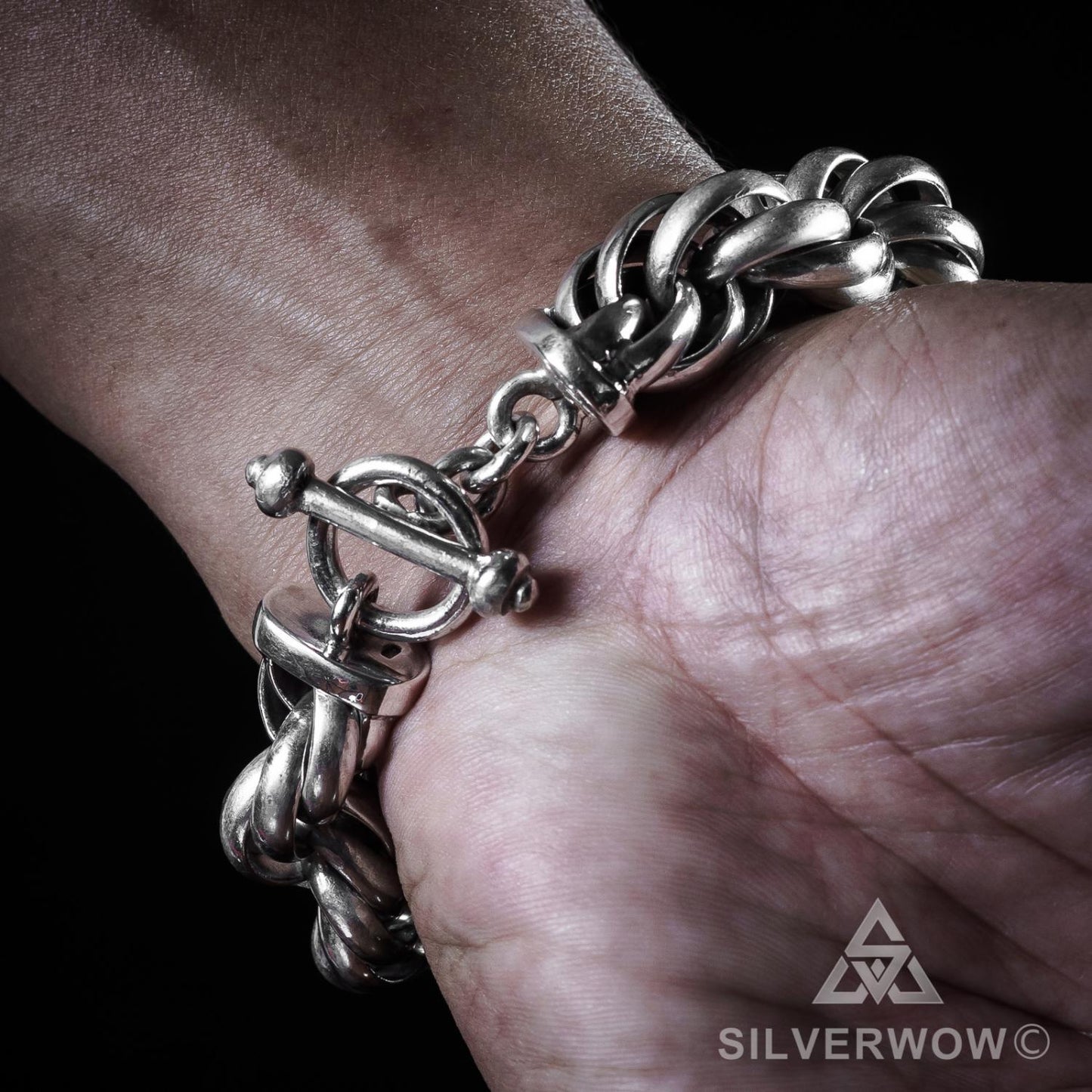 Very Big 15mm Rope Bracelet - SilverWow™