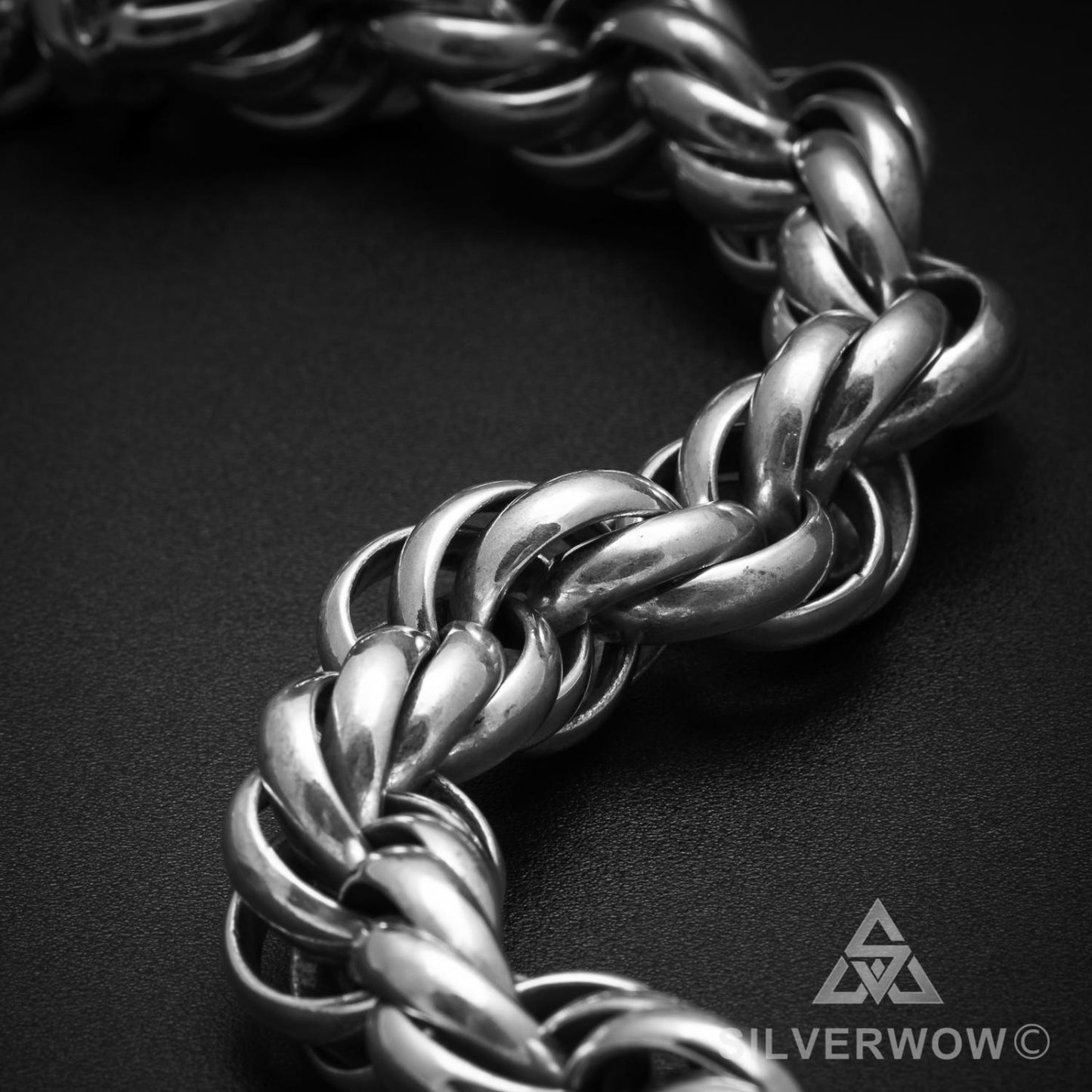 Very Big 15mm Rope Bracelet - SilverWow™