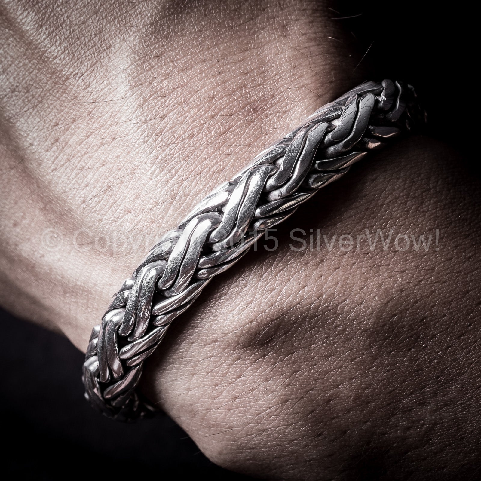 Double Rope Weave Bracelet x 10mm - SilverWow™