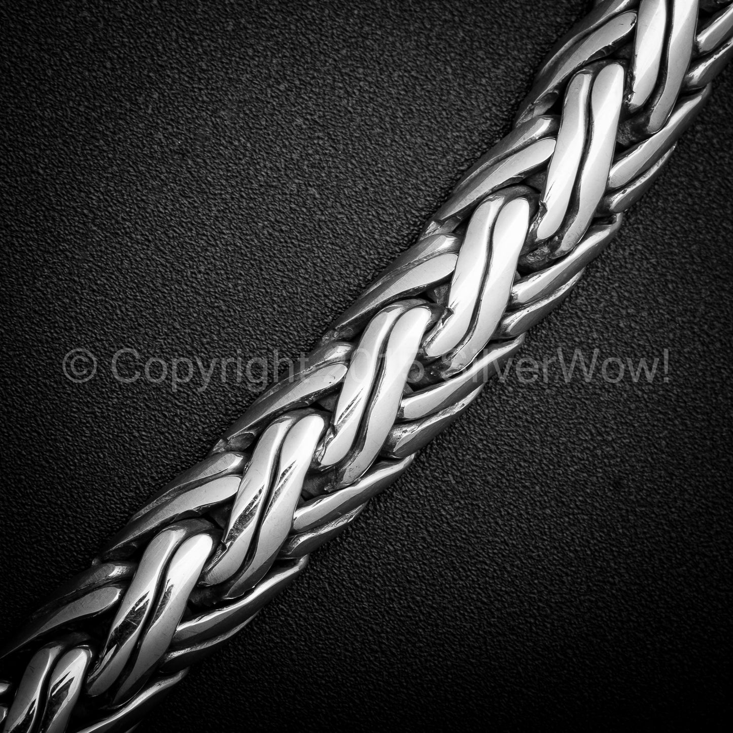 Double Rope Weave Bracelet x 10mm - SilverWow™