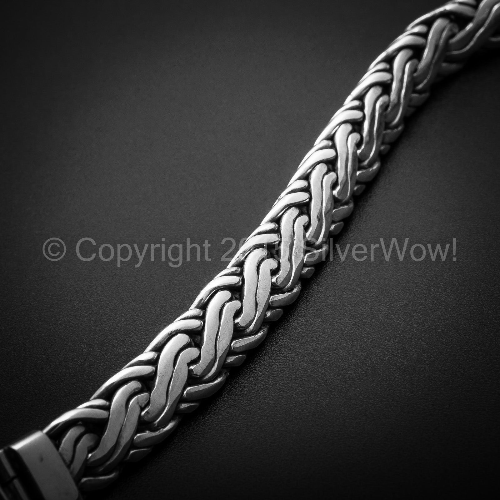Double Rope Weave Bracelet x 10mm - SilverWow™