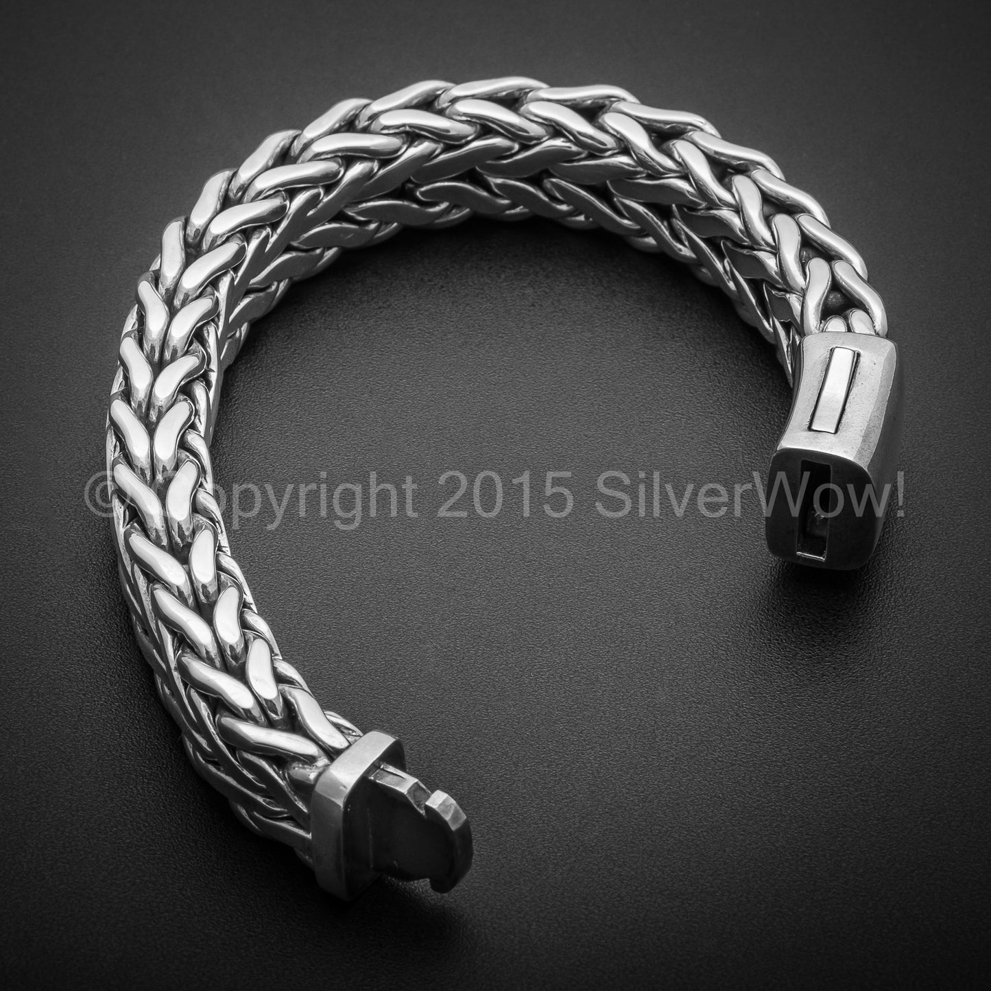 Rope Weave Bracelet 16mm wide - SilverWow™