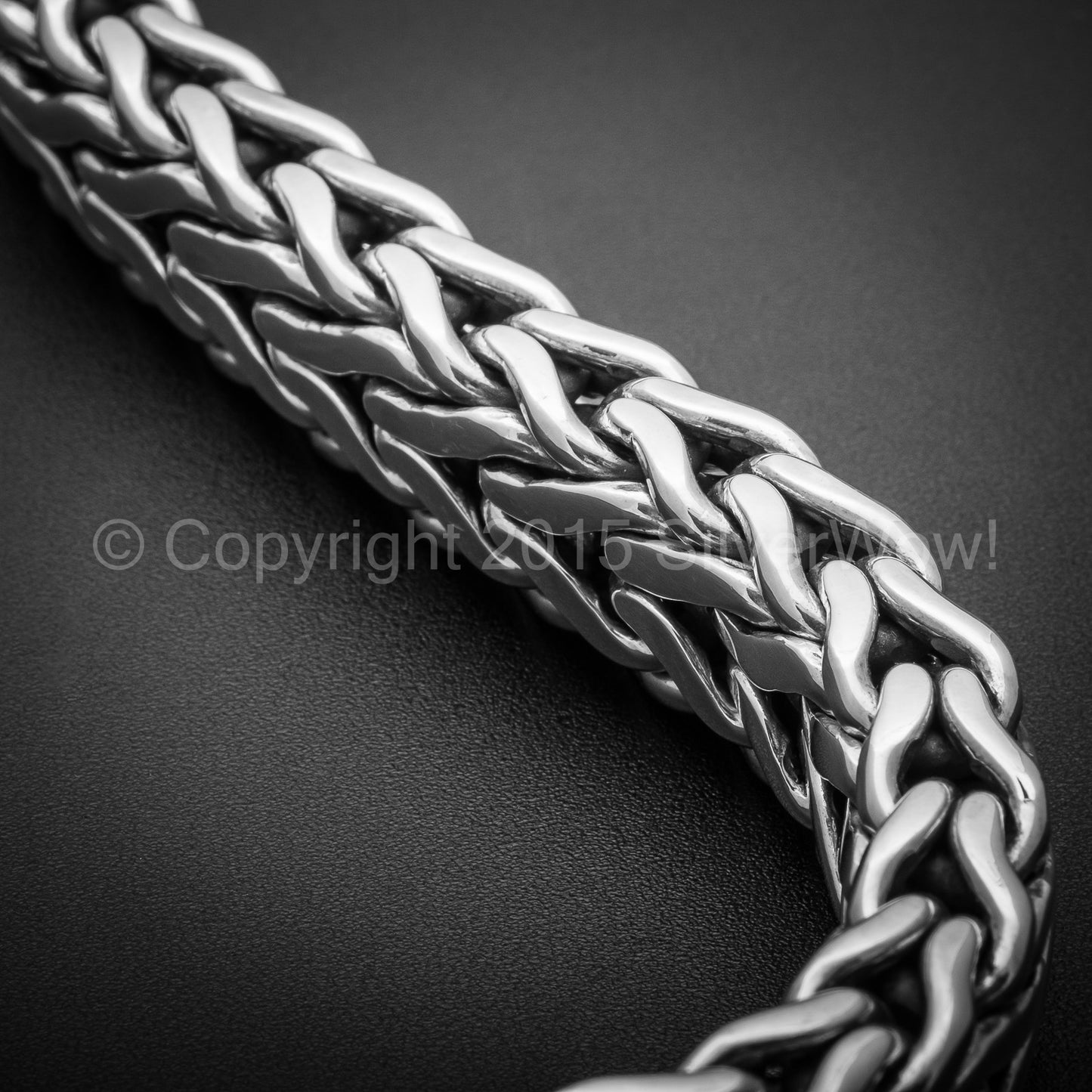 Rope Weave Bracelet 16mm wide - SilverWow™