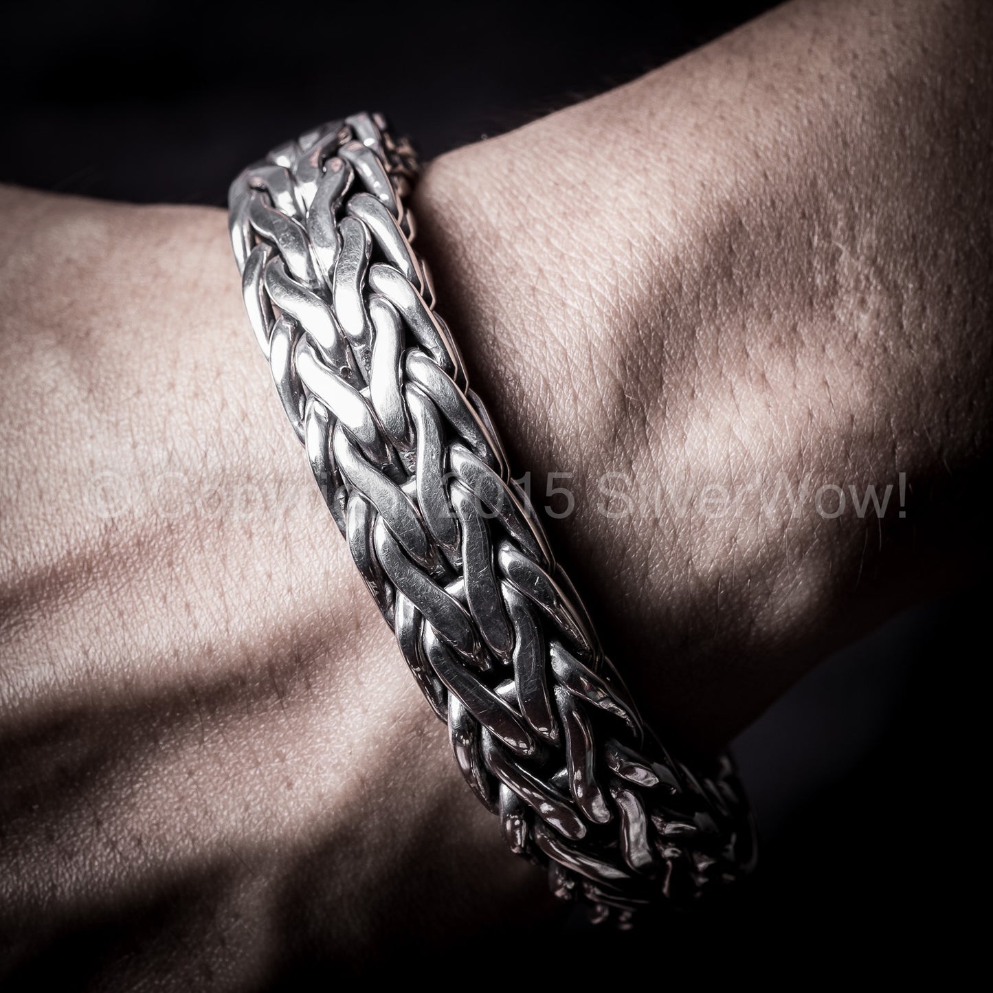 Rope Weave Bracelet 16mm wide - SilverWow™