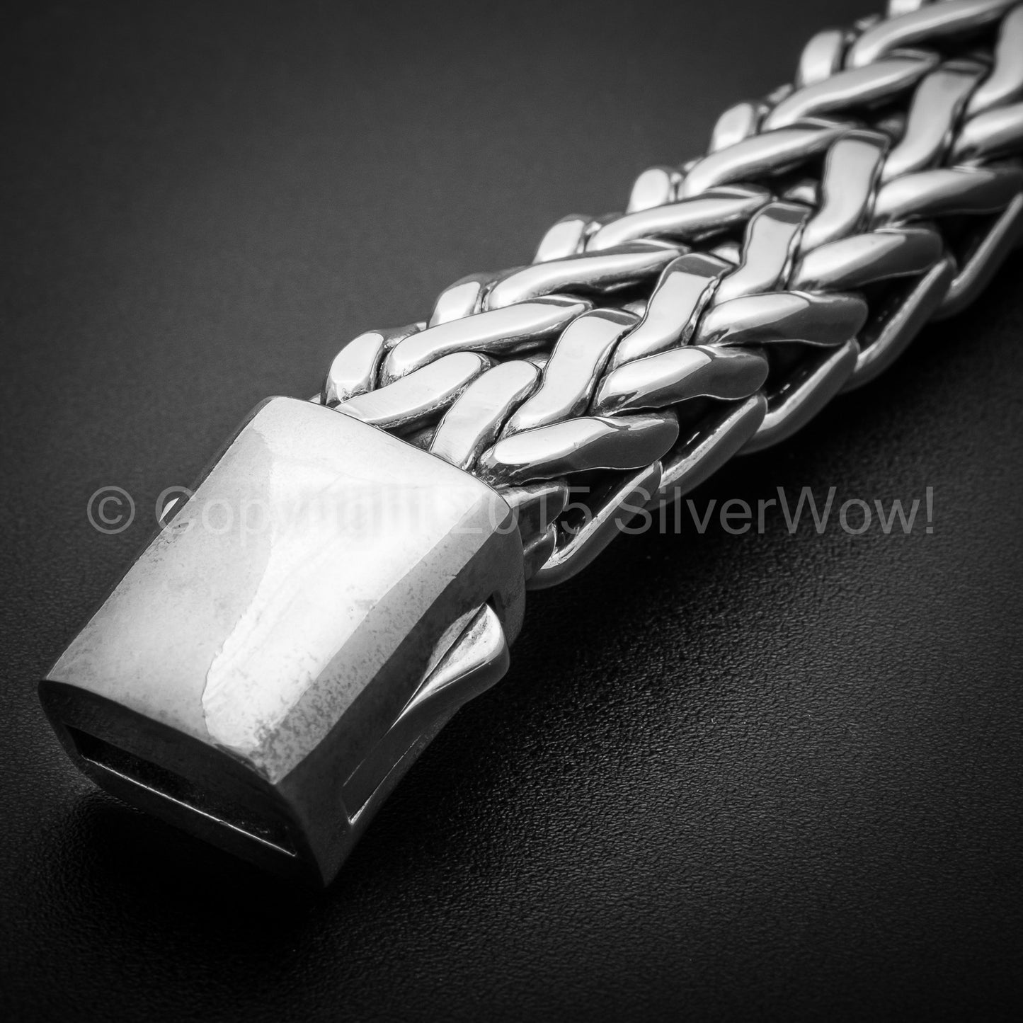 Rope Weave Bracelet 16mm wide - SilverWow™