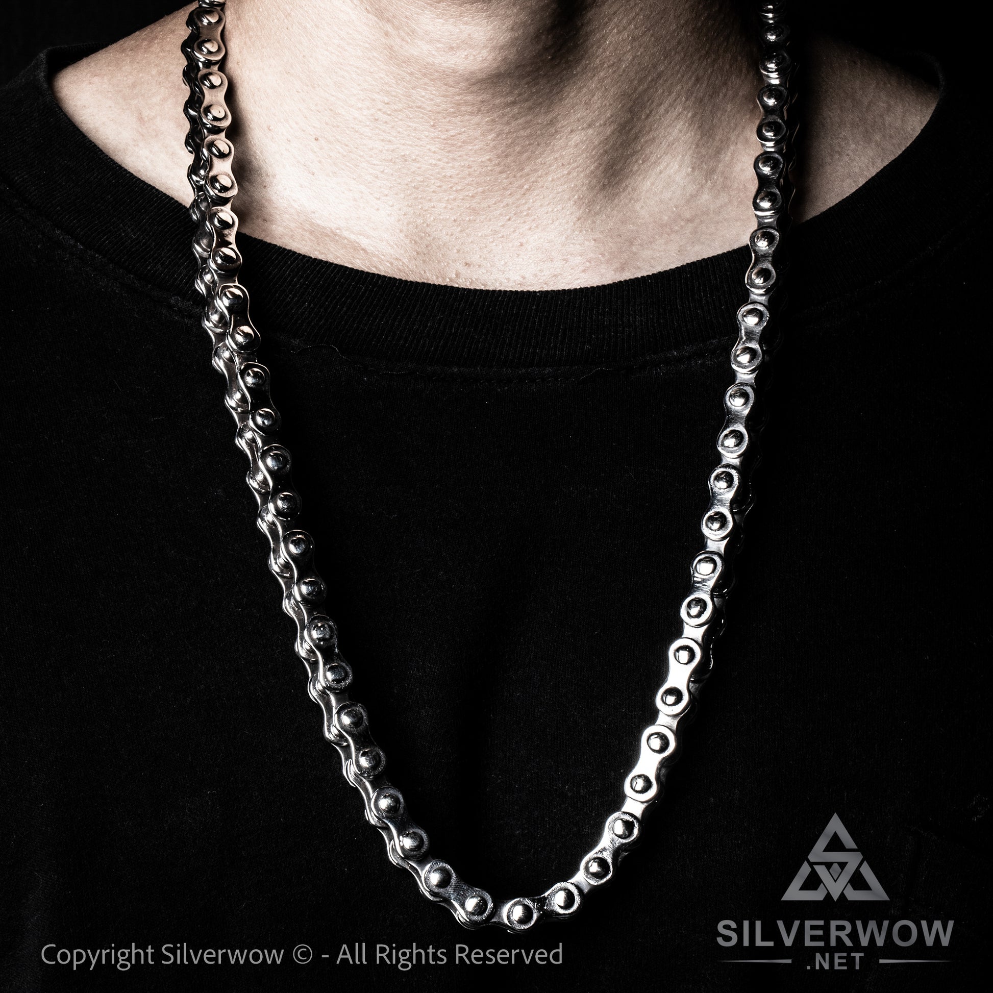 12mm ROUND Box Chain Silver Necklace - SilverWow™