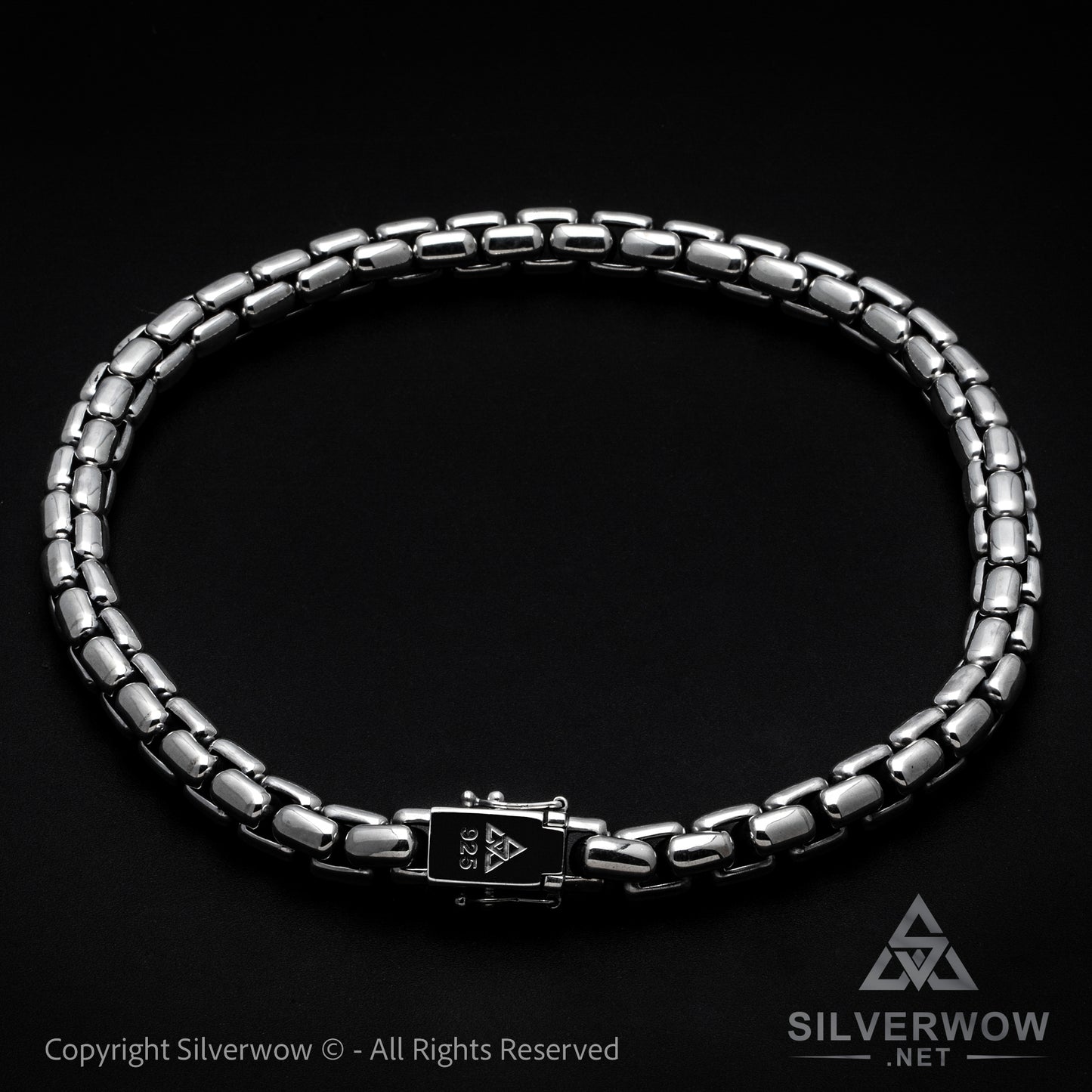 12mm ROUND Box Chain Silver Necklace - SilverWow™