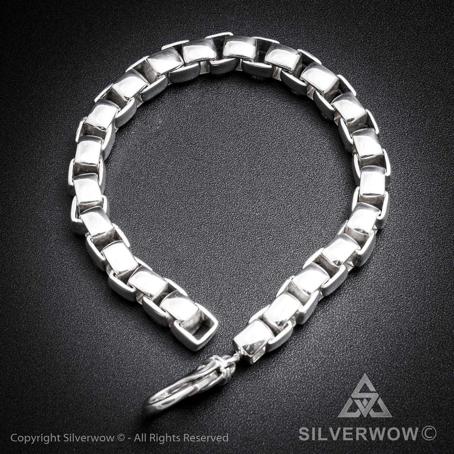Box Chain Bracelet | 8mm wide - SilverWow™