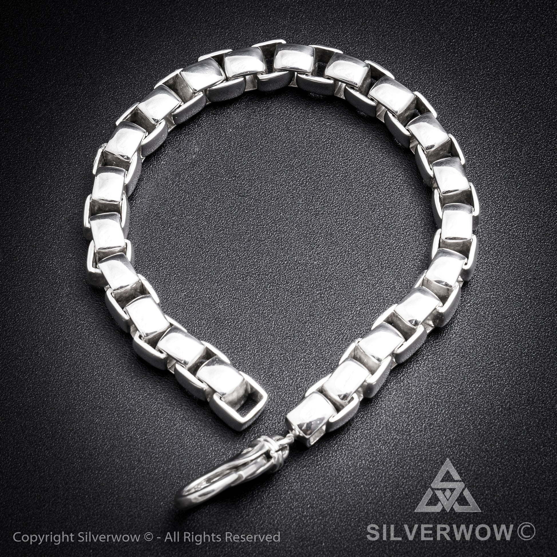 Box Chain Bracelet | 8mm wide - SilverWow™