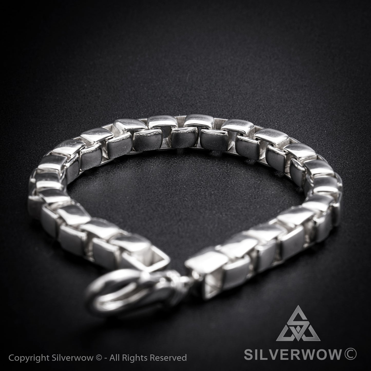 Box Chain Bracelet | 8mm wide - SilverWow™