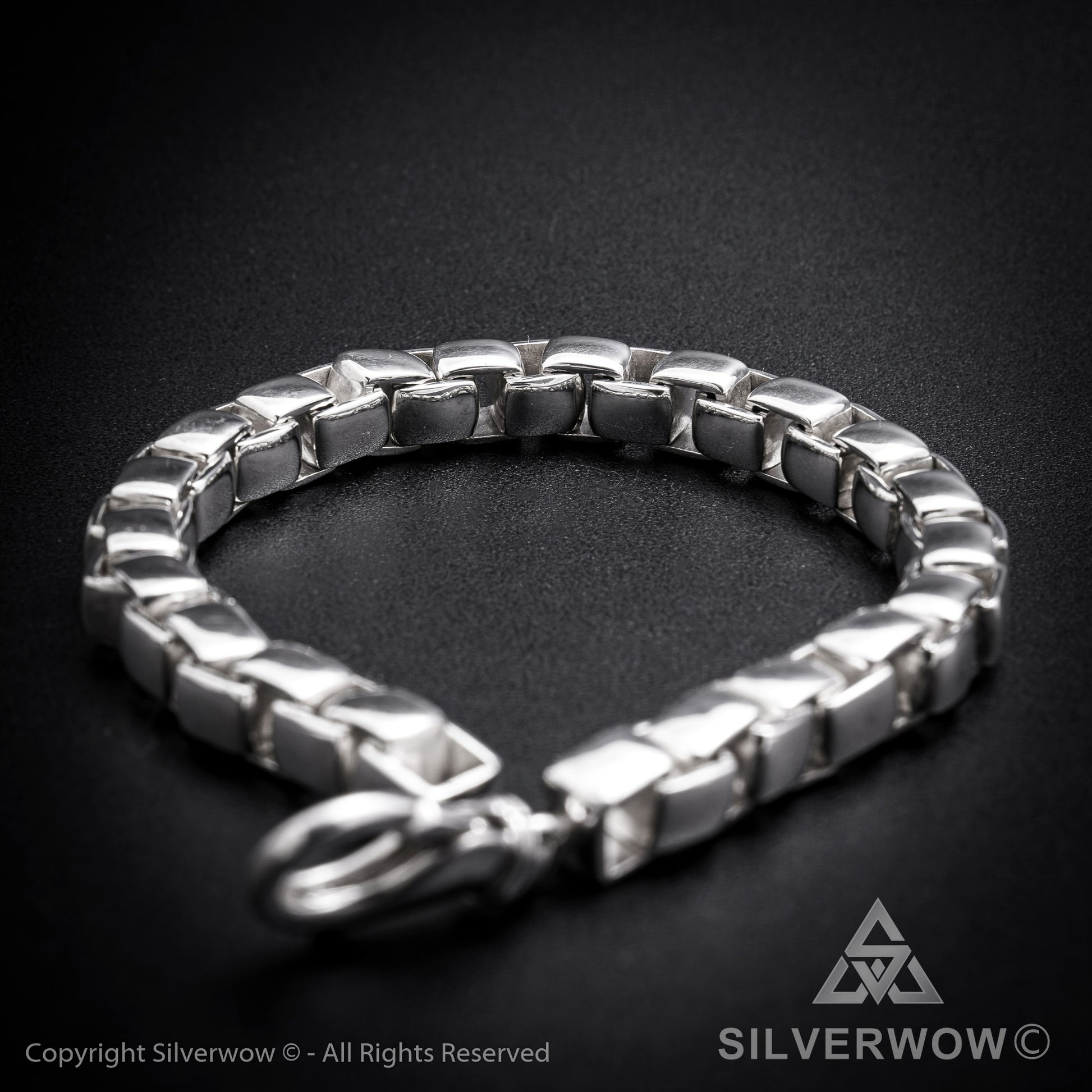 Box Chain Bracelet | 8mm wide - SilverWow™