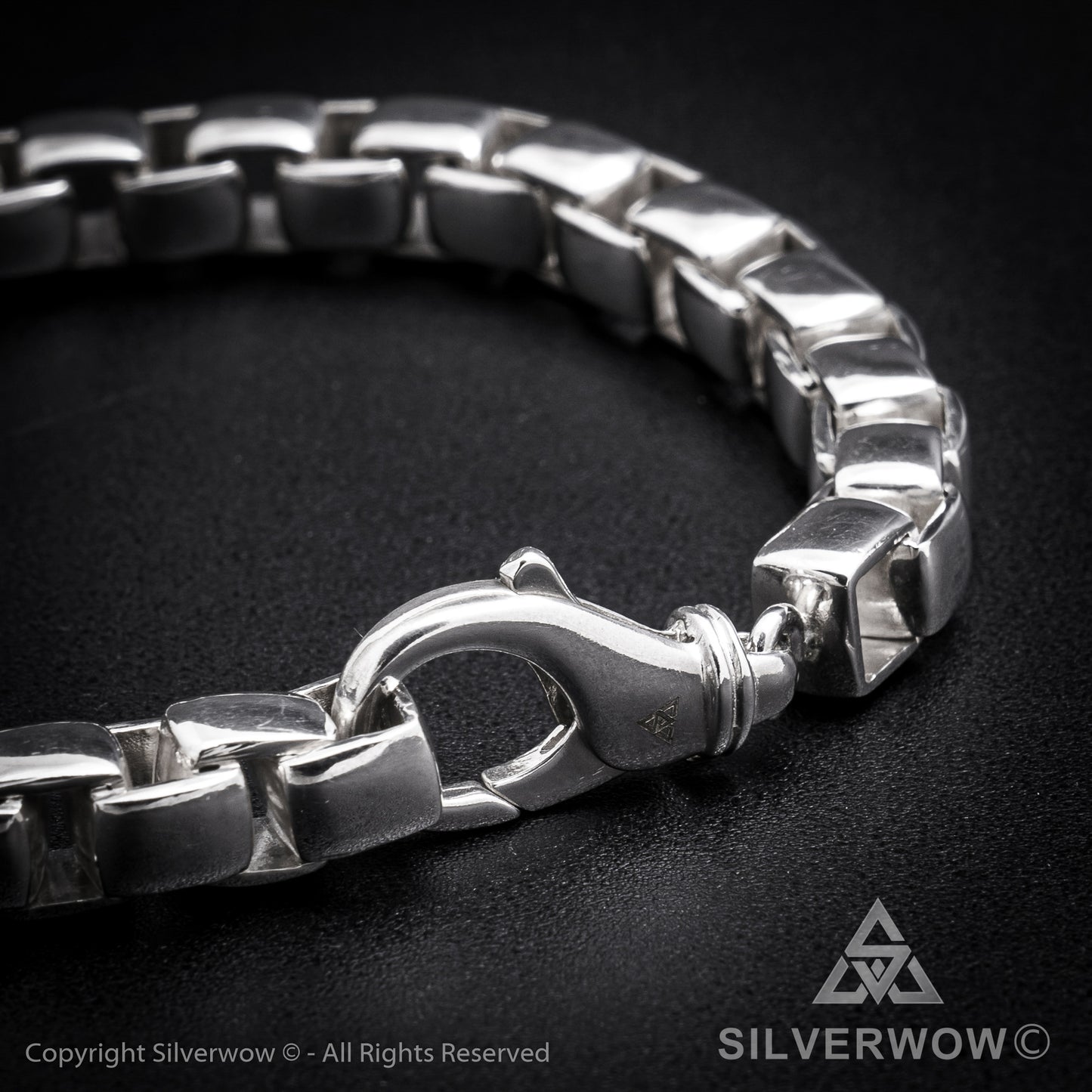 Box Chain Bracelet | 8mm wide - SilverWow™