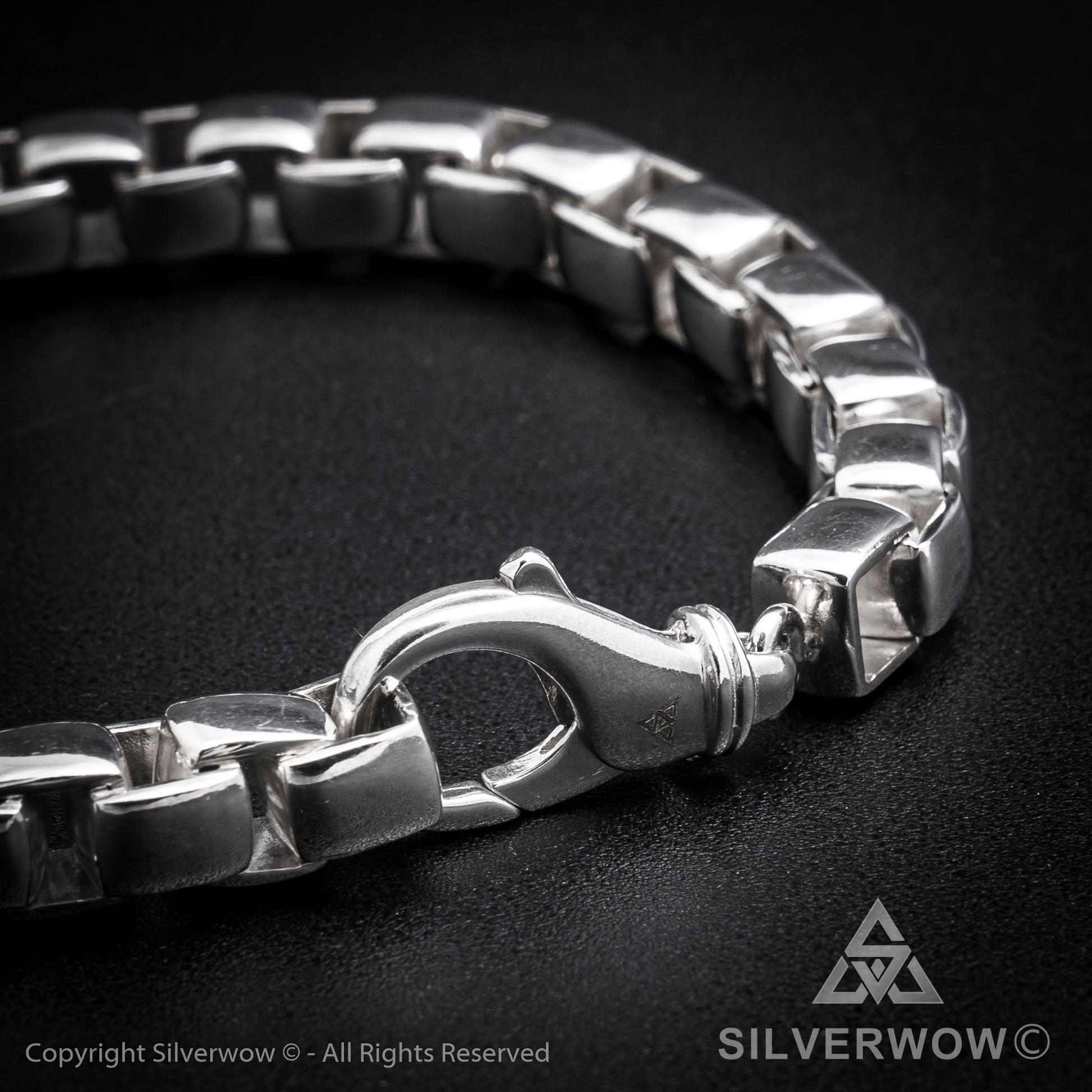 Box Chain Bracelet | 8mm wide - SilverWow™