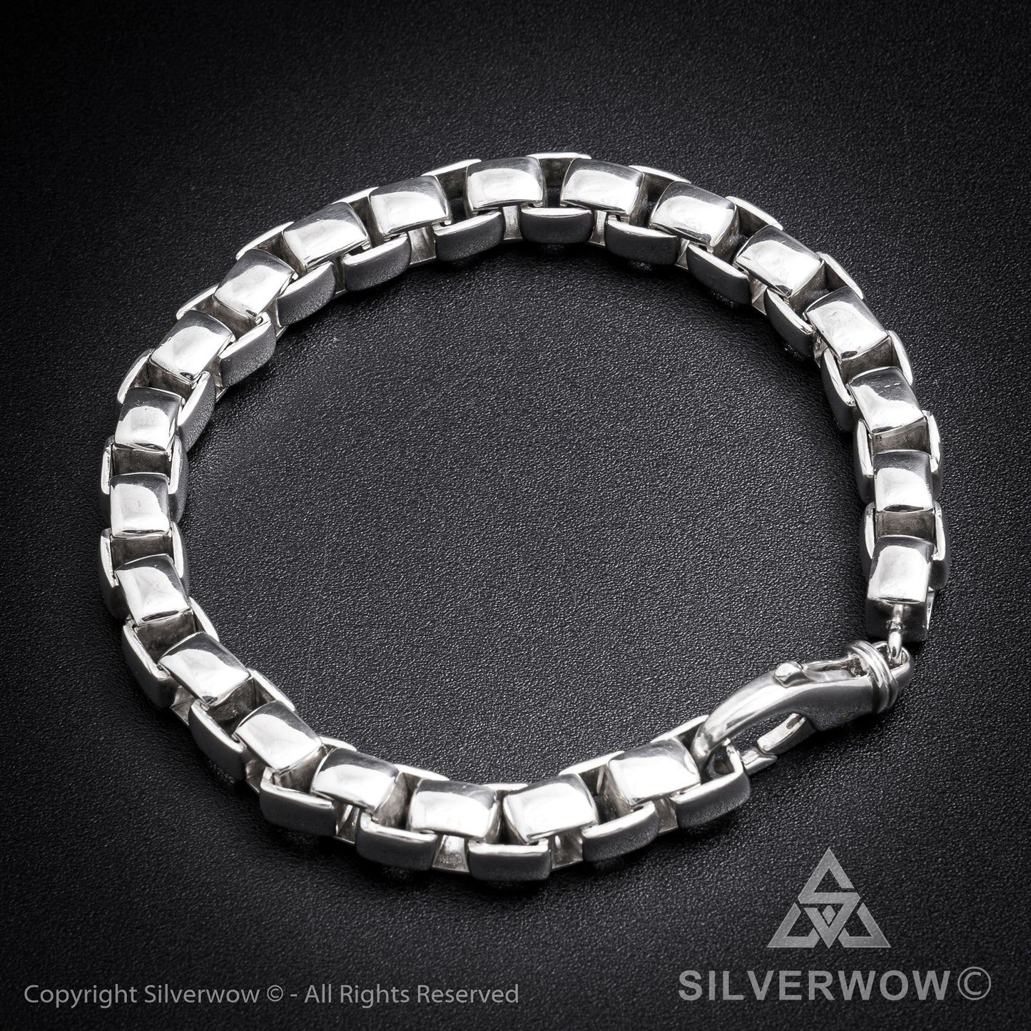 Box Chain Bracelet | 8mm wide - SilverWow™