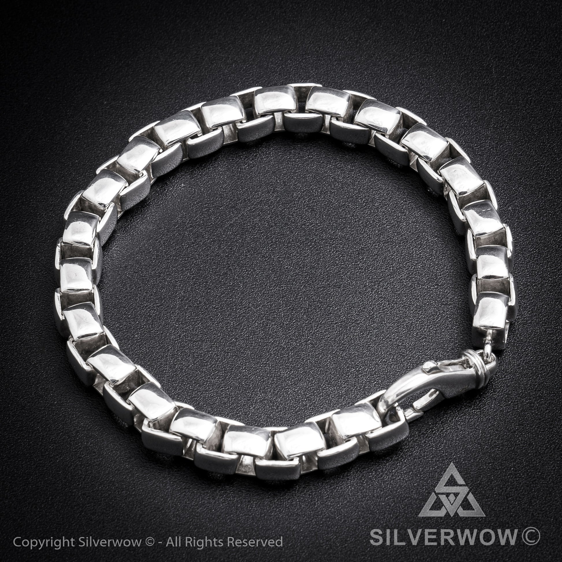 Box Chain Bracelet | 8mm wide - SilverWow™