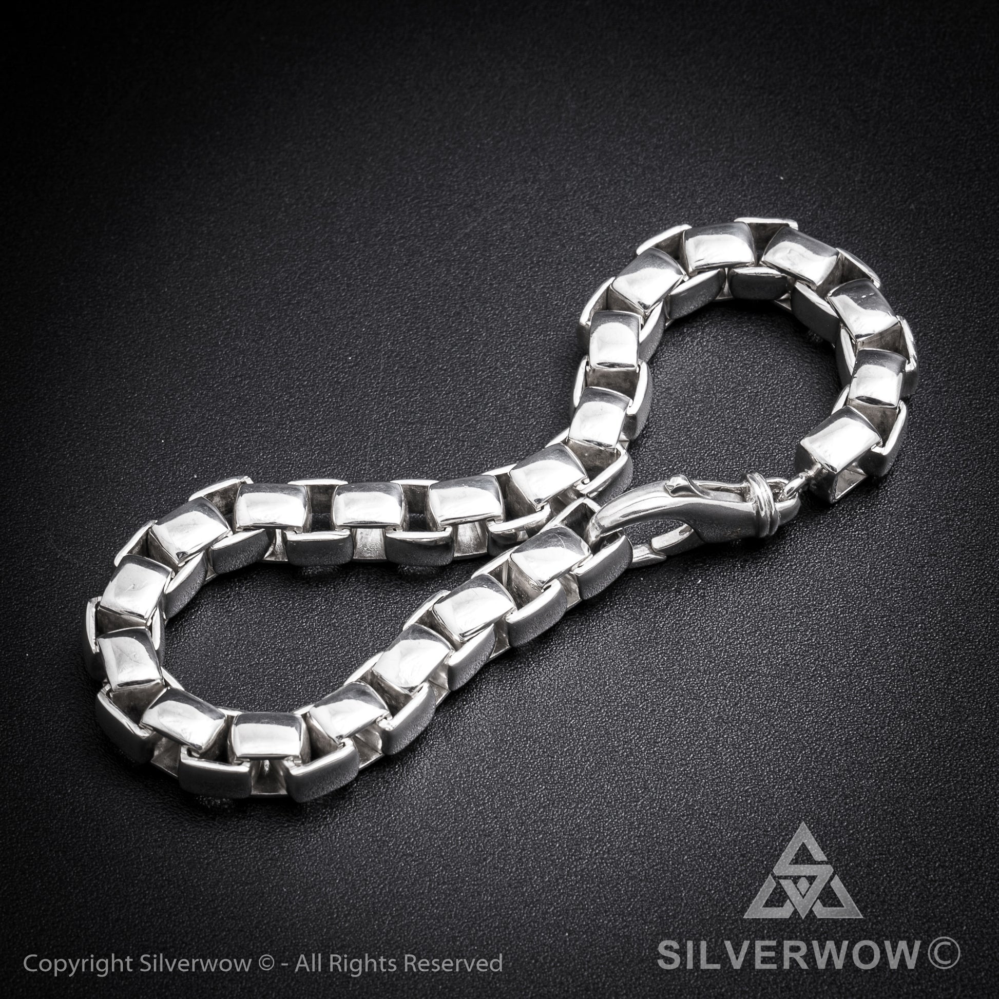 Box Chain Bracelet | 8mm wide - SilverWow™