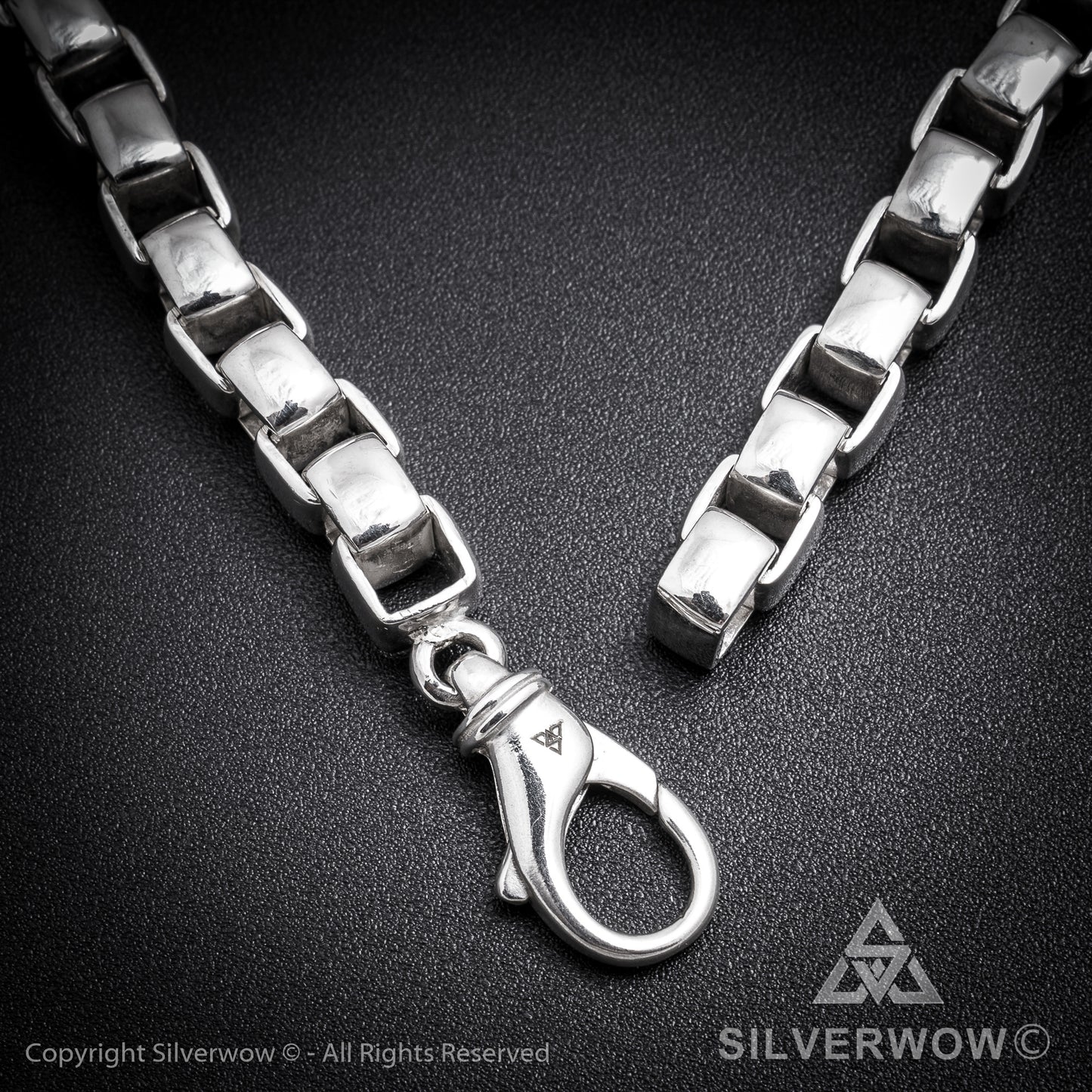8mm Box Chain Silver Necklace - SilverWow™