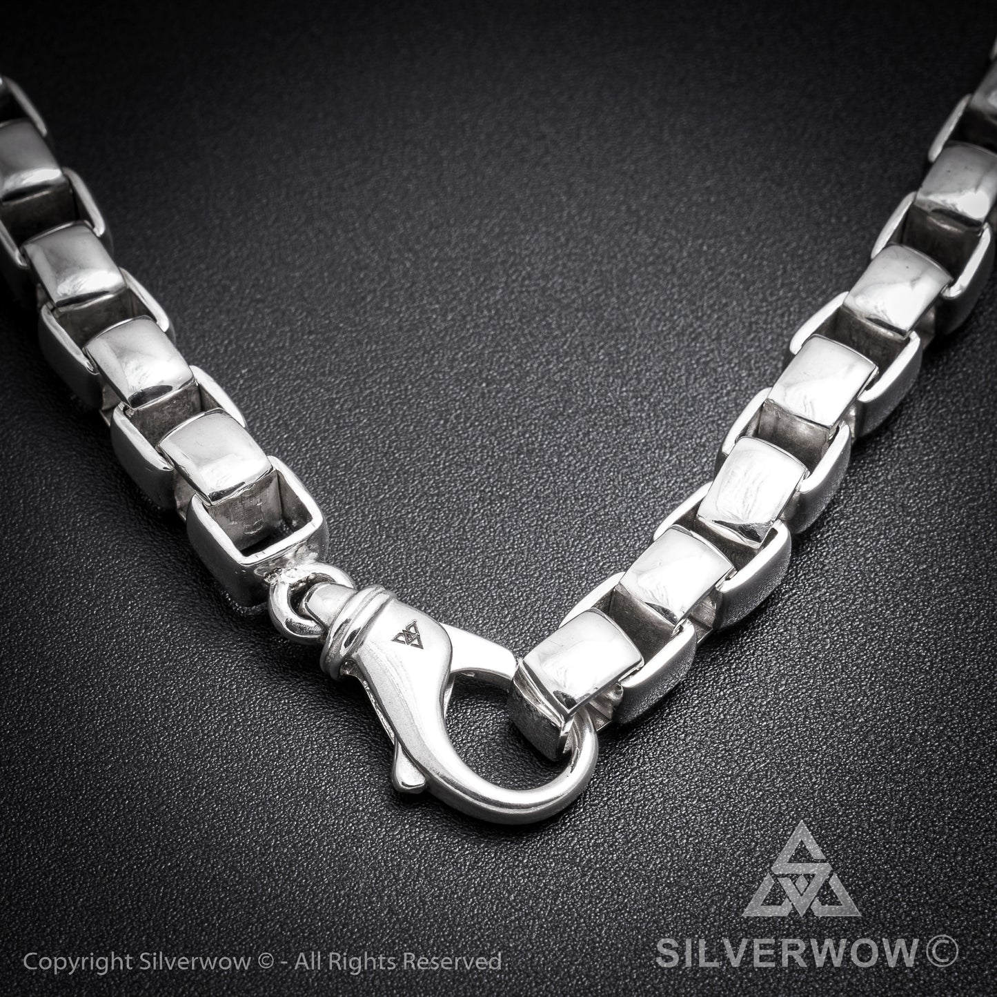 8mm Box Chain Silver Necklace - SilverWow™