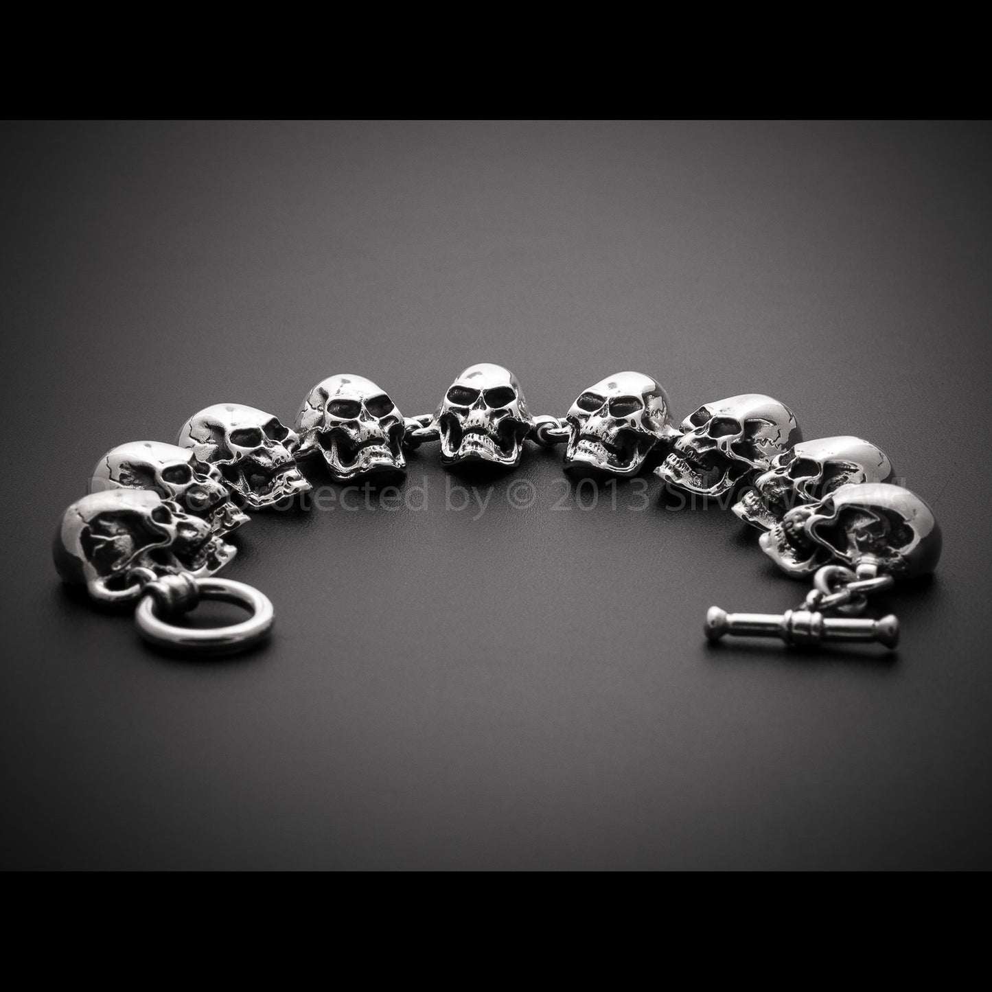 Skulls Bracelet - All Big Skulls - SilverWow™
