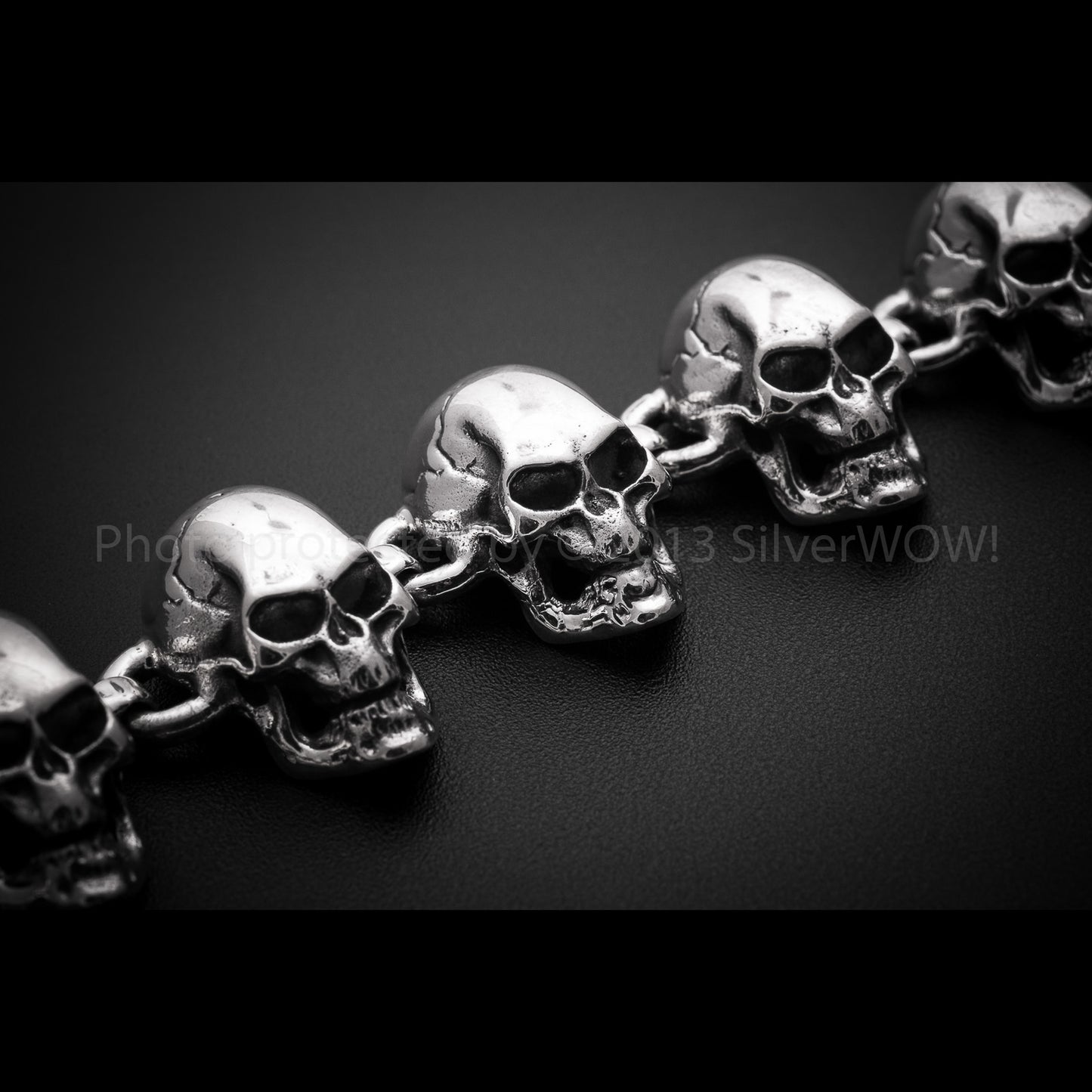 Skulls Bracelet - All Big Skulls - SilverWow™
