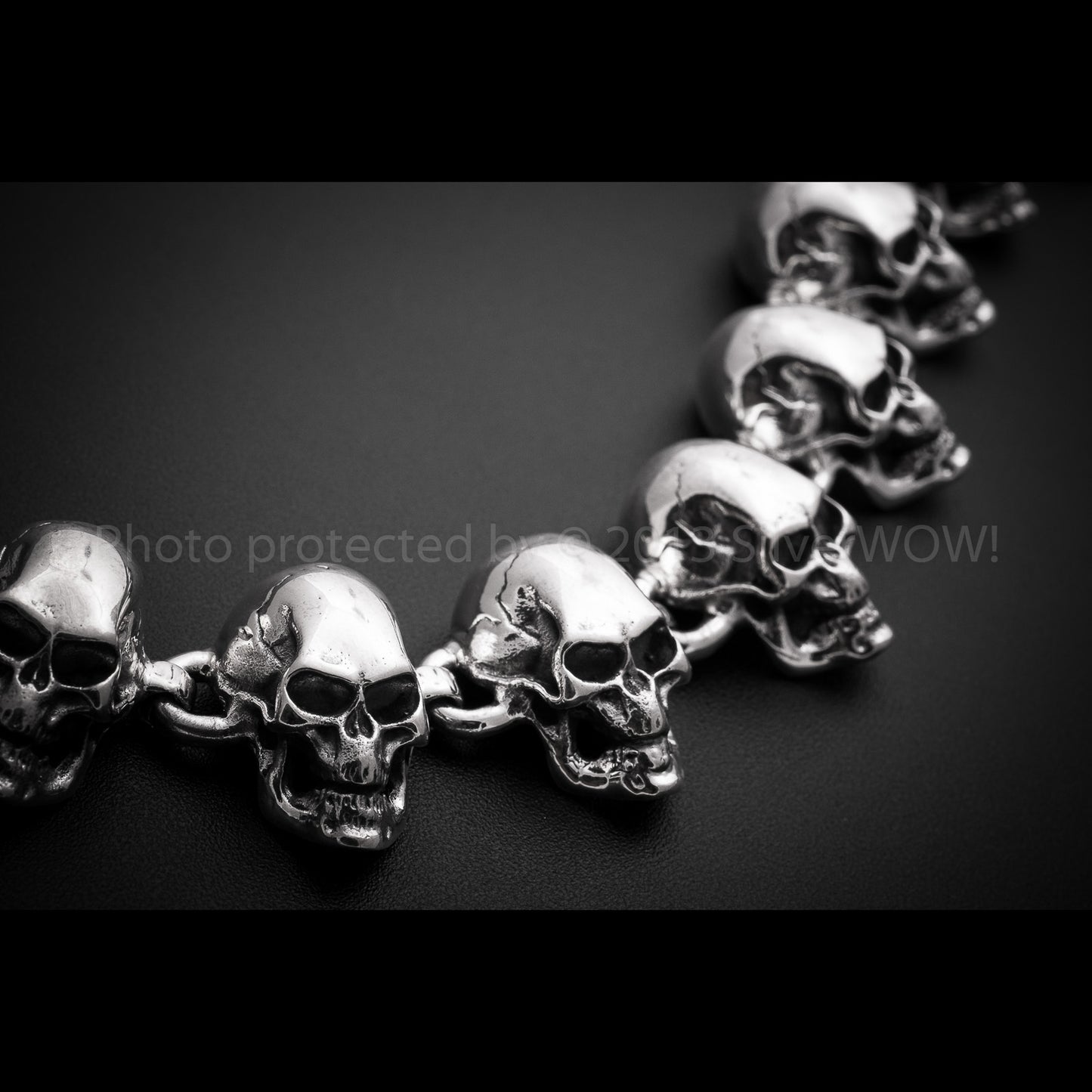Skulls Bracelet - All Big Skulls - SilverWow™