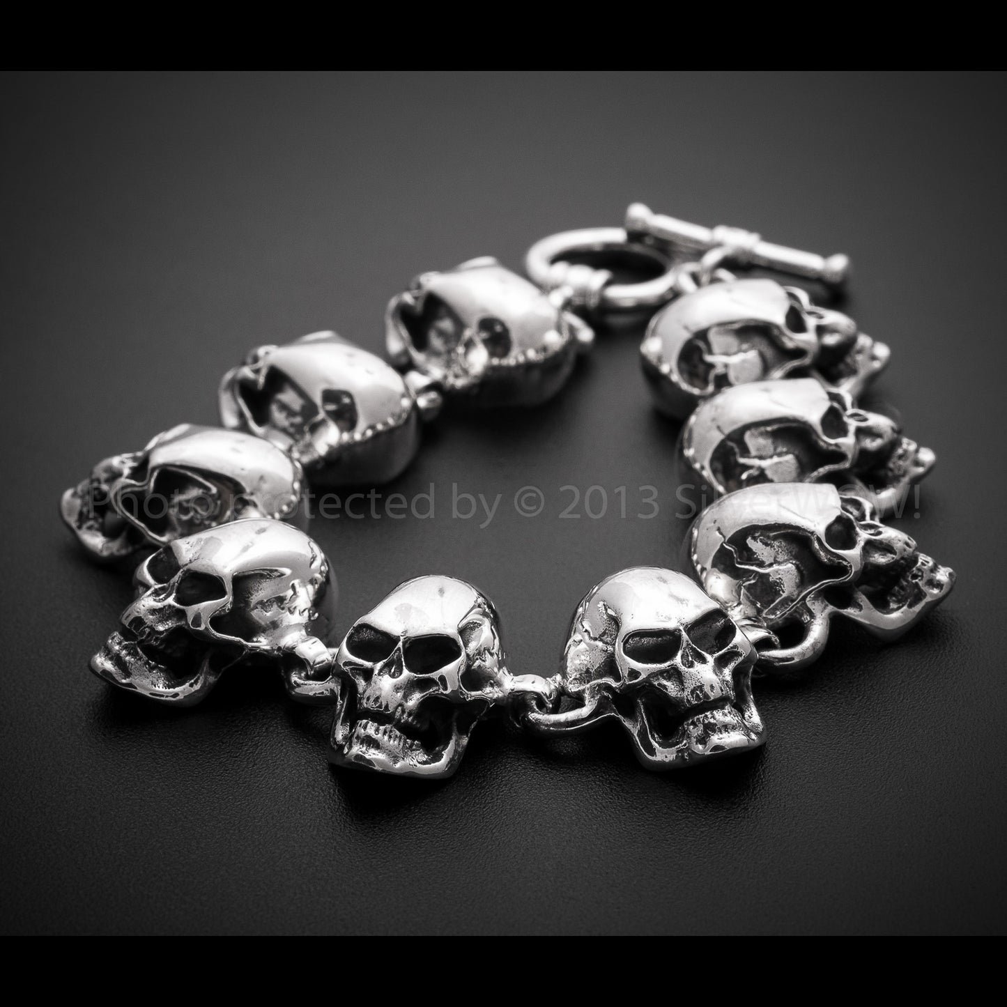 Skulls Bracelet - All Big Skulls - SilverWow™