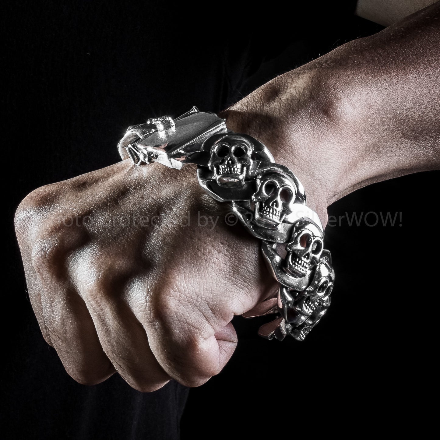 Skulls Bracelet 23mm - SilverWow™