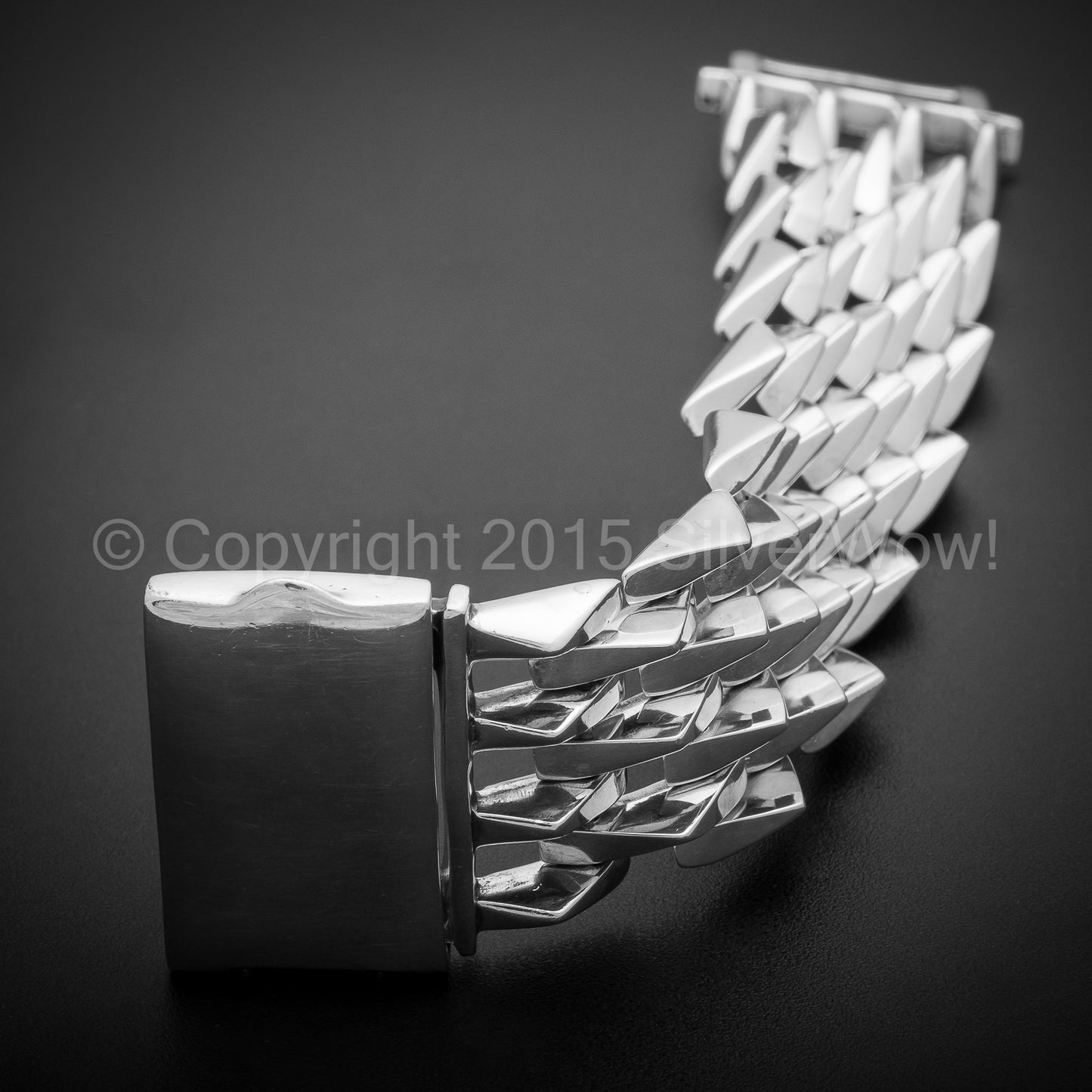 Mens Heavy SPIKE Bracelet - SilverWow™