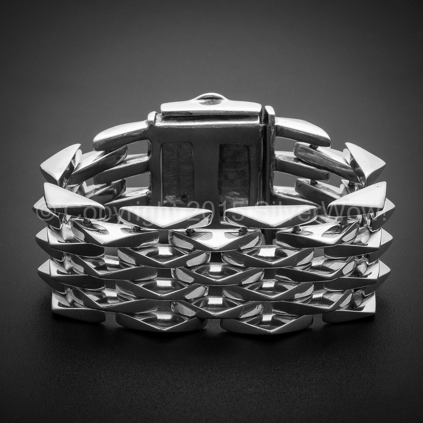 Mens Heavy SPIKE Bracelet - SilverWow™