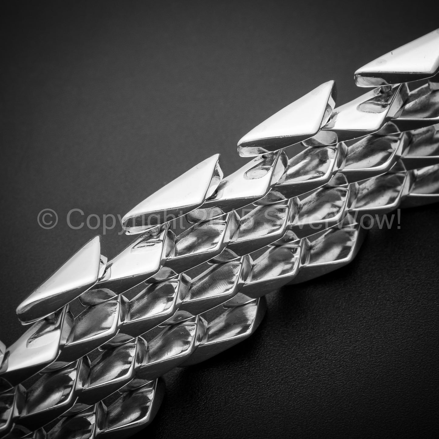 Mens Heavy SPIKE Bracelet - SilverWow™