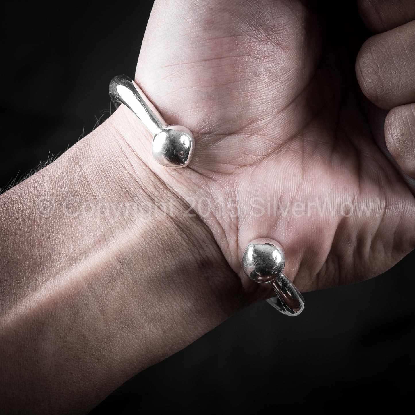 Tapered Torque / Torc Bangle - SilverWow™