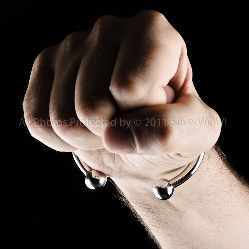 Chunky, Mens Torque Bangle, 7mm Wide