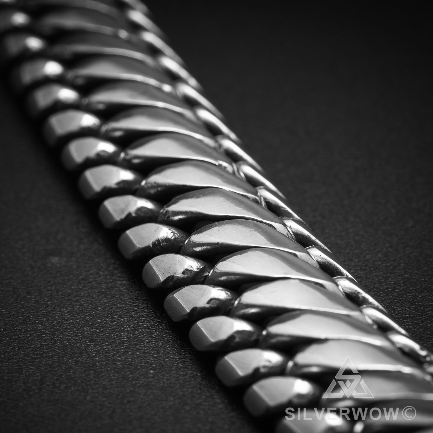 Woven Snake Bracelet 15mm - SilverWow™
