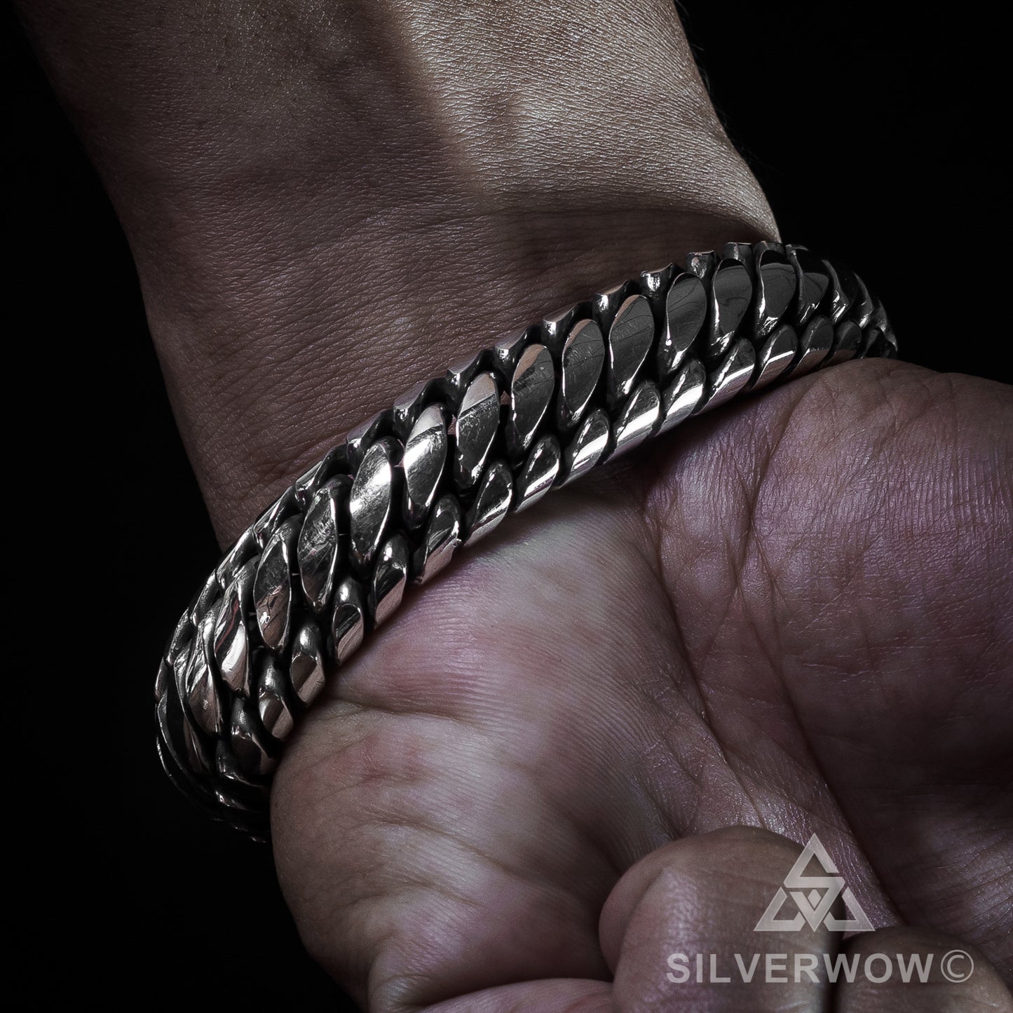 Woven Snake Bracelet 15mm - SilverWow™