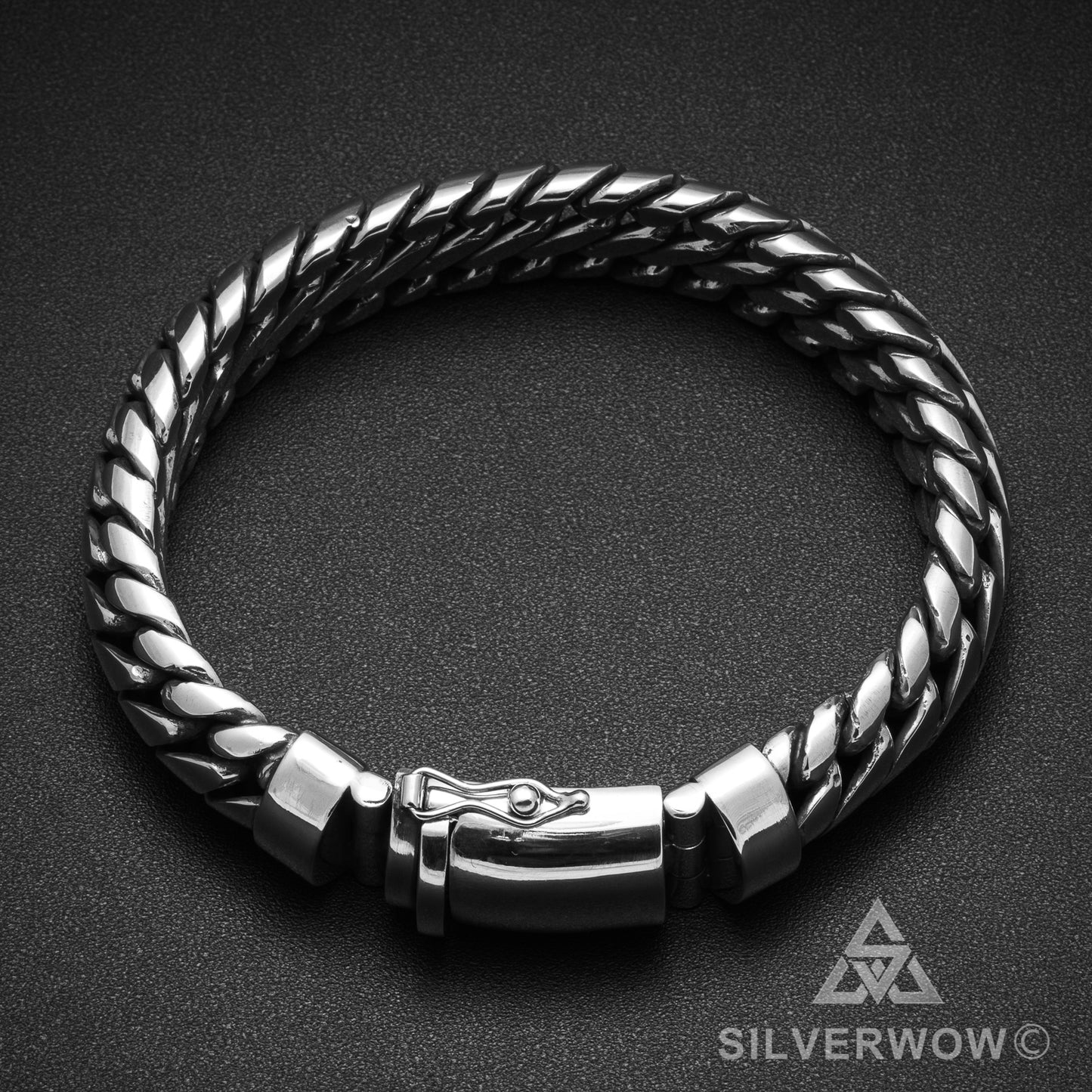 Woven Snake Bracelet 15mm - SilverWow™