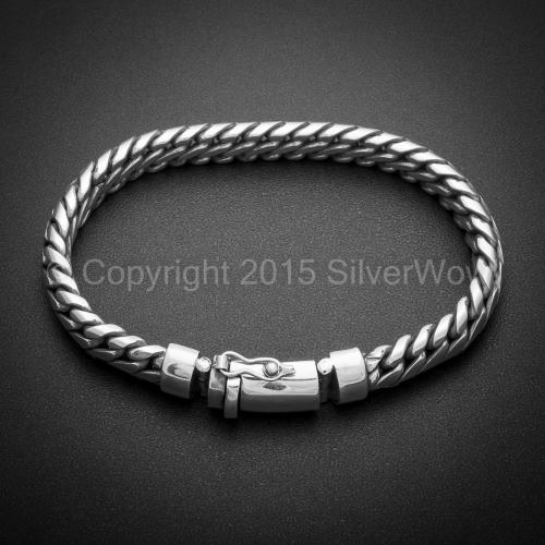 Woven Snake Bracelet 10mm - SilverWow™