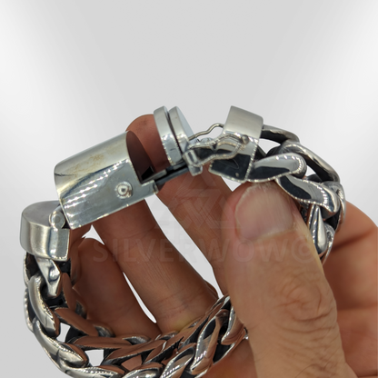 Woven Snake Bracelet 25 mm - SilverWow™