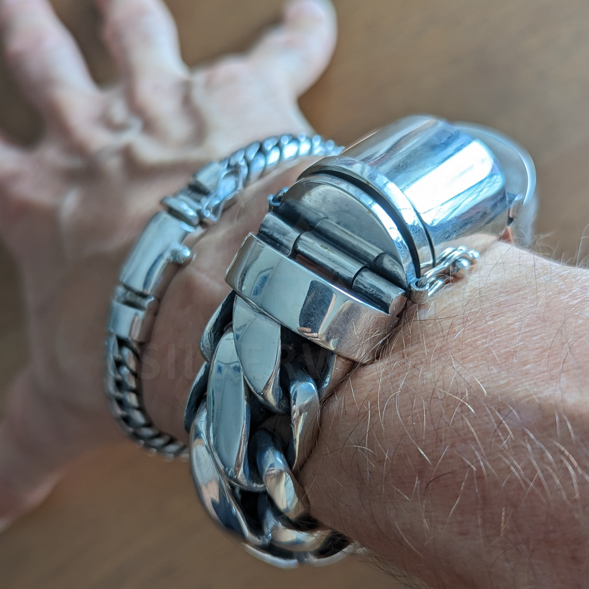 Woven Snake Bracelet 25 mm - SilverWow™