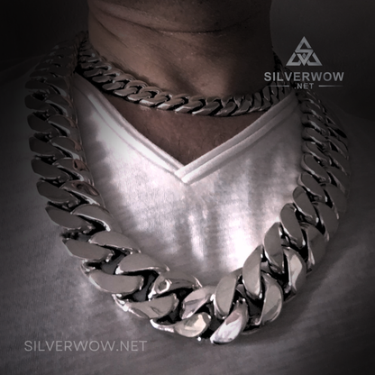 40mm Mens Curb Link Necklace