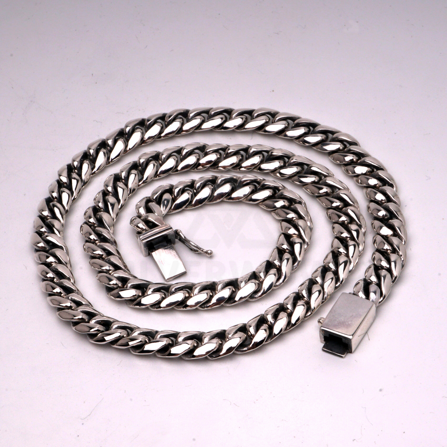 8mm Oval Miami Cuban Link Chain Necklace