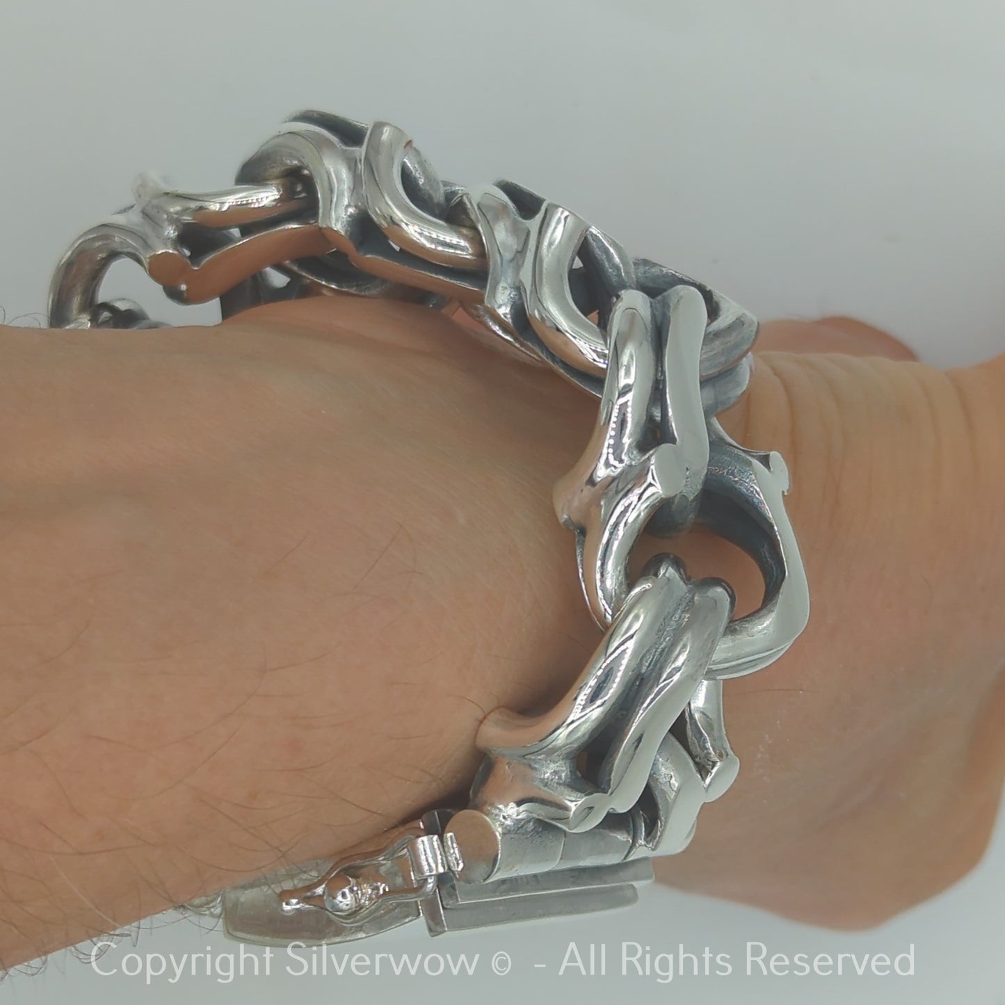 PL25 - 25mm Mexican Garibaldi Link Men’s Bracelet