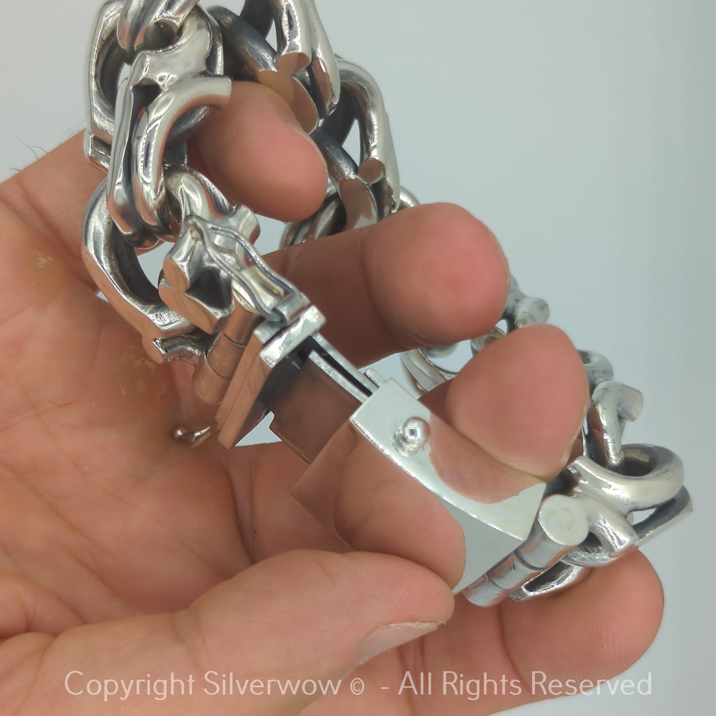 PL25 - 25mm Mexican Garibaldi Link Men’s Bracelet