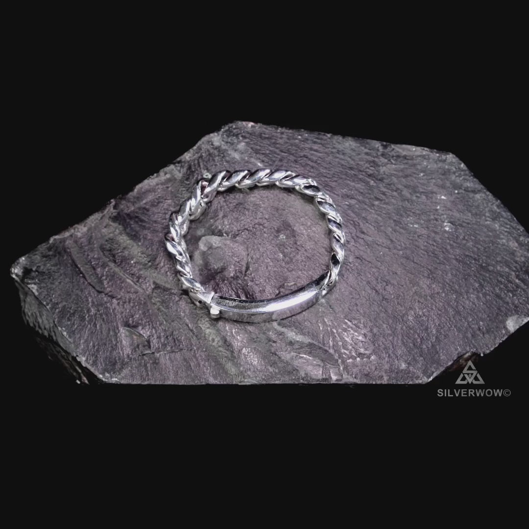 Heavy Thick Mens Silver ID Bracelet | 15mm | 925 Sterling | SilverWow™