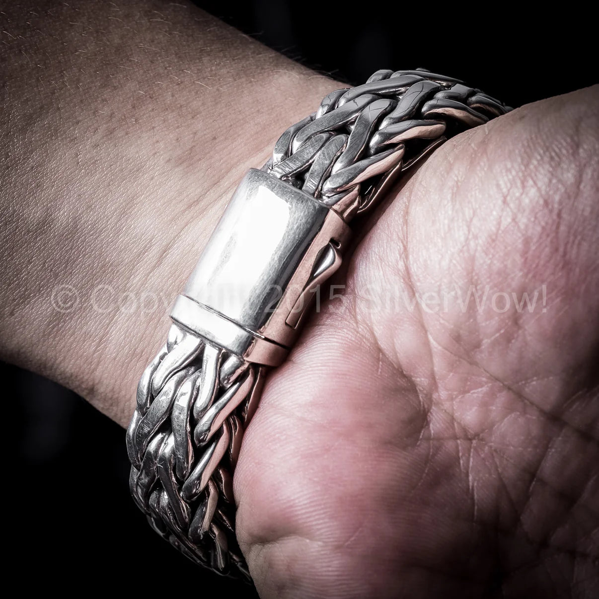 mens bracelet silver