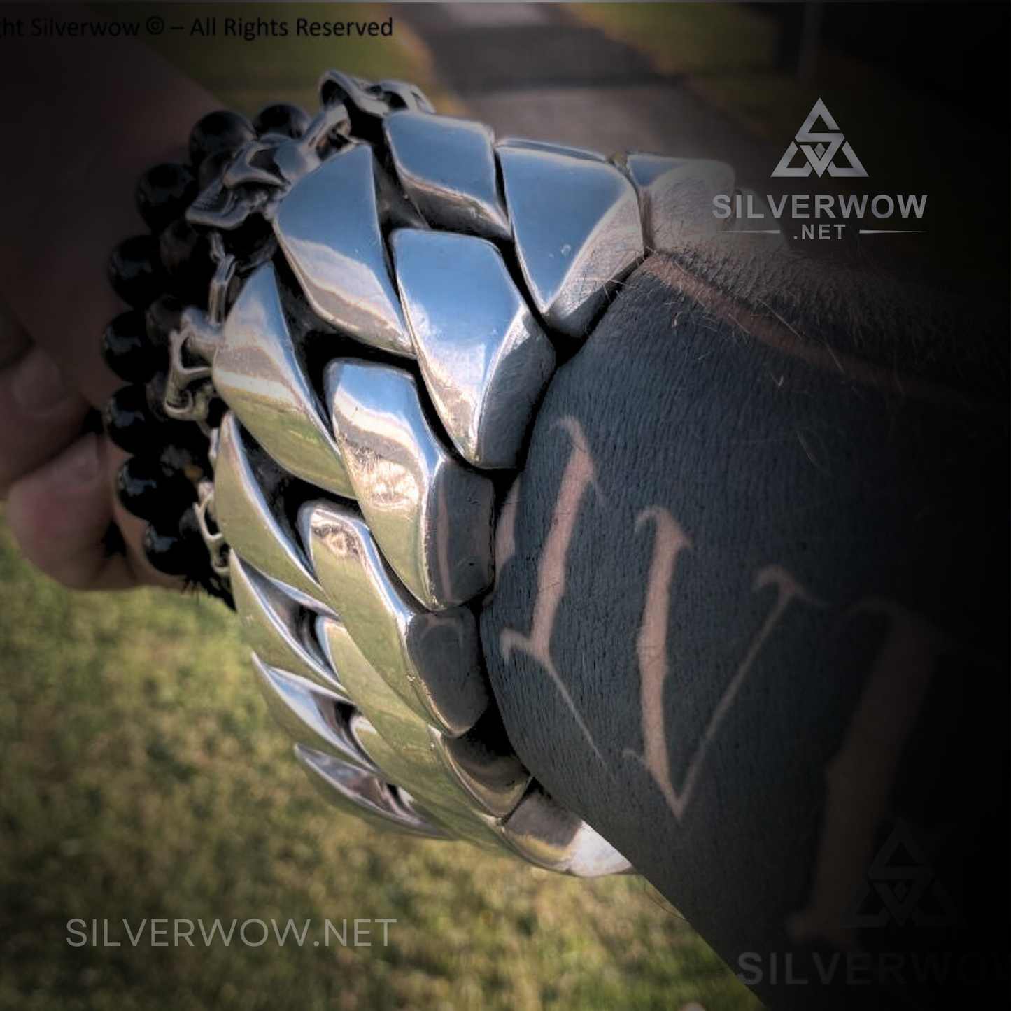 World's heaviest silver bracelet — 1KG solid 925 sterling silver